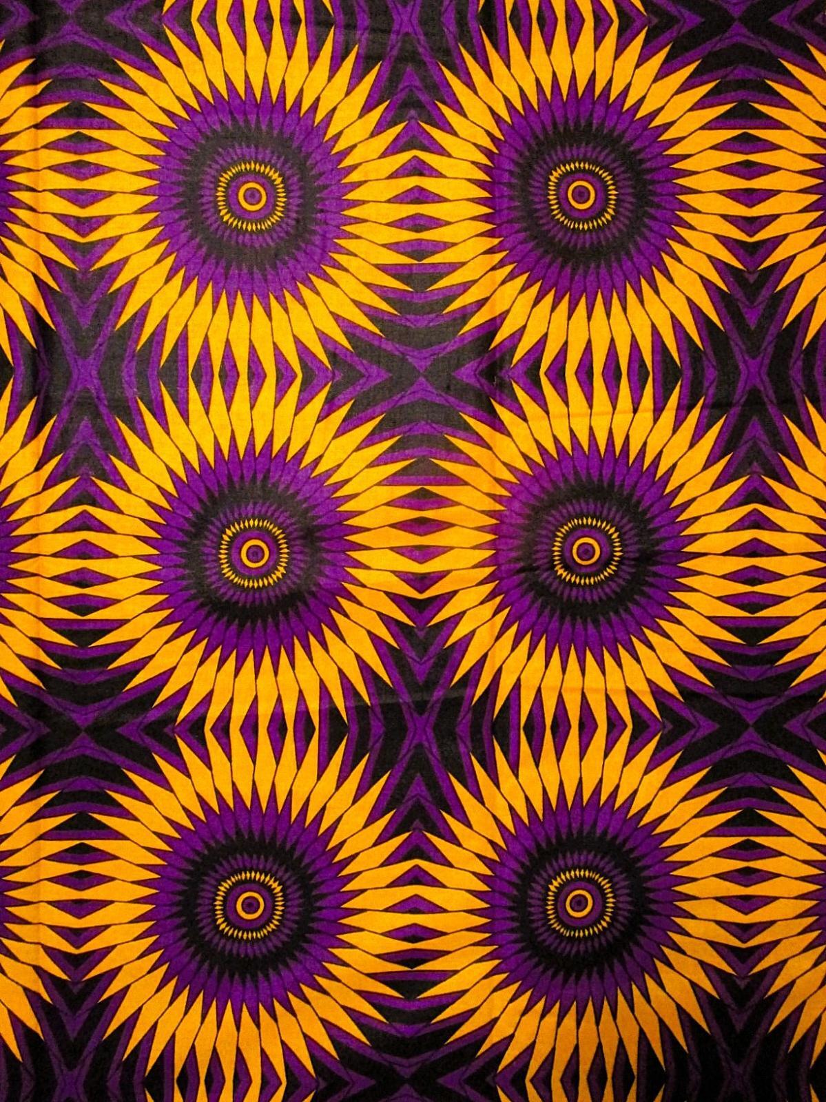 画像: アフリカンプリント生地 パーニュ