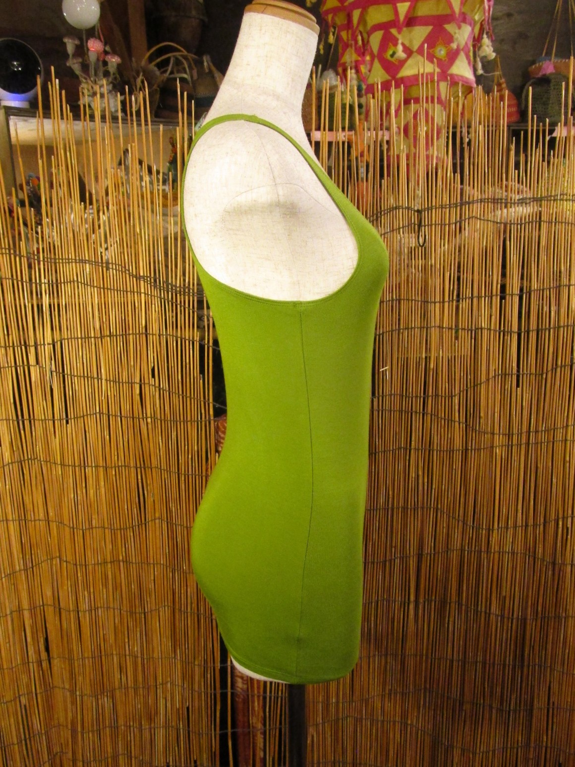 画像2: スパンデックス混合＊レーヨン素材＊ストレッチ＊無地＊マッチョ＊タンクトップ