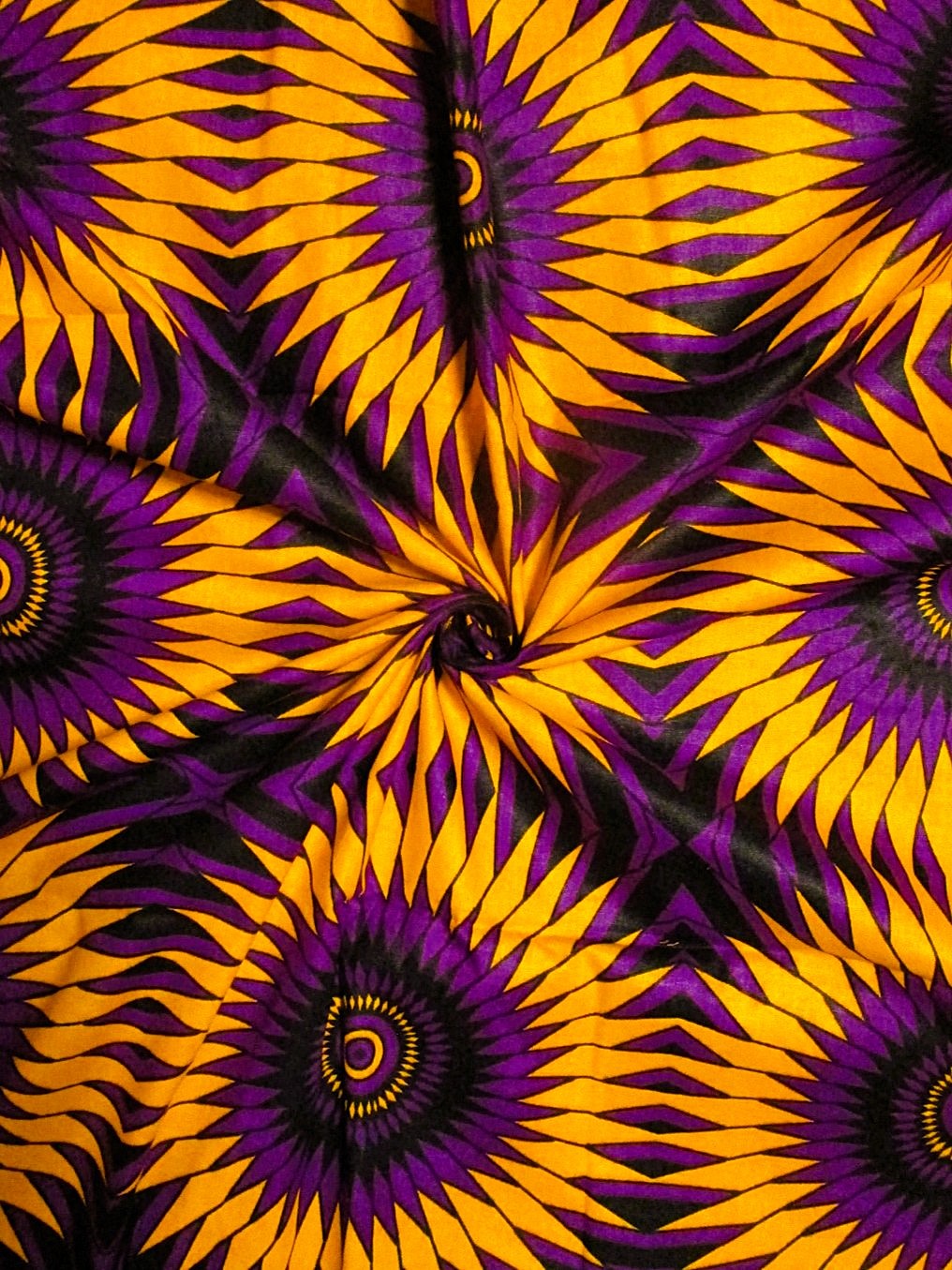 画像: アフリカンプリント生地 パーニュ