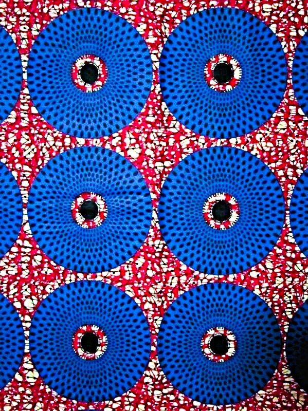 画像: アフリカンプリント生地 パーニュ