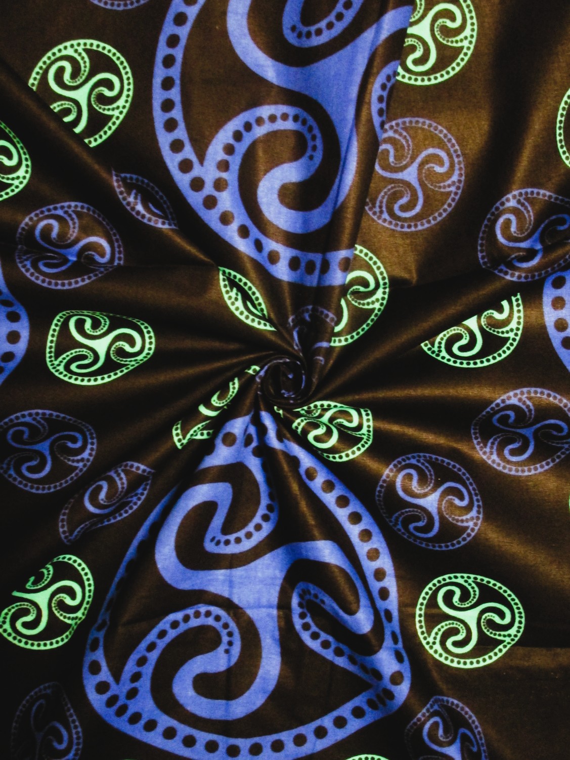 画像: アフリカンプリント生地 パーニュ