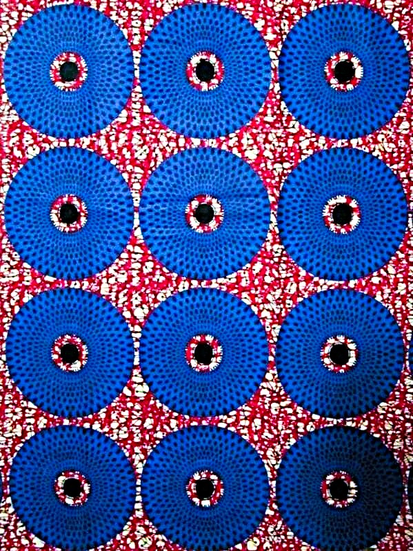 画像1: アフリカンプリント生地 パーニュ