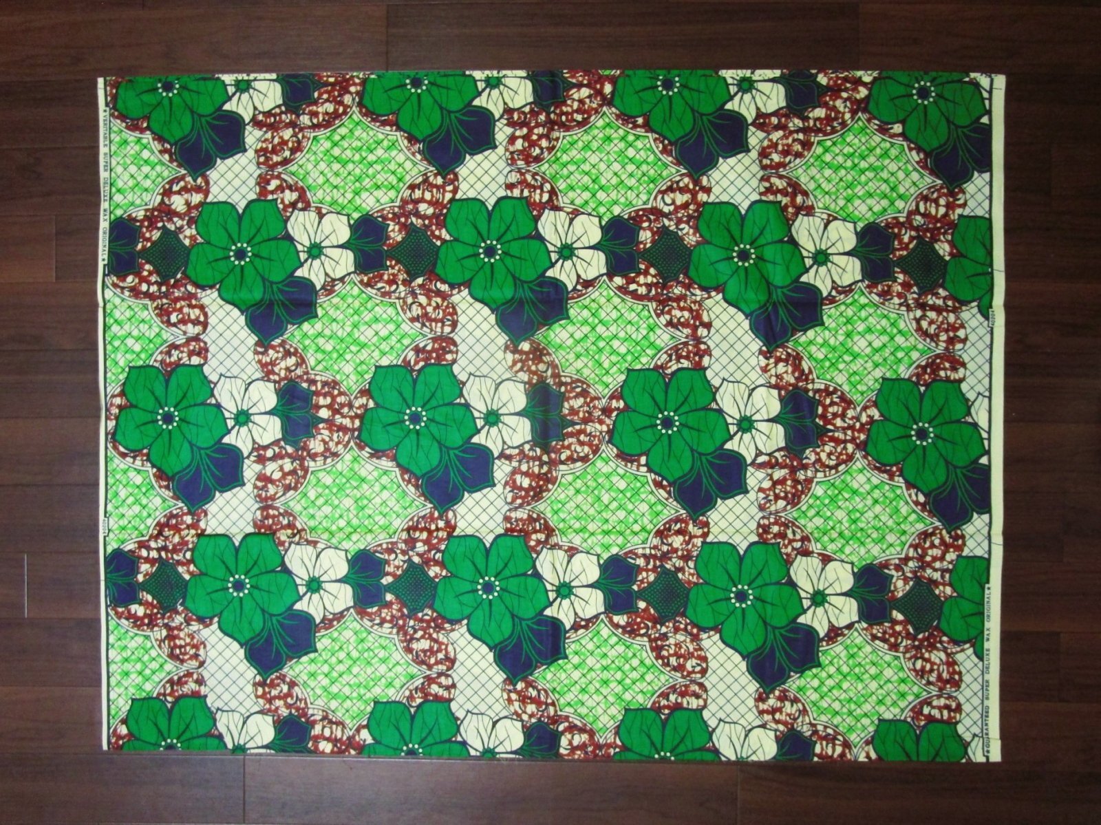 画像: アフリカンプリント生地 パーニュ