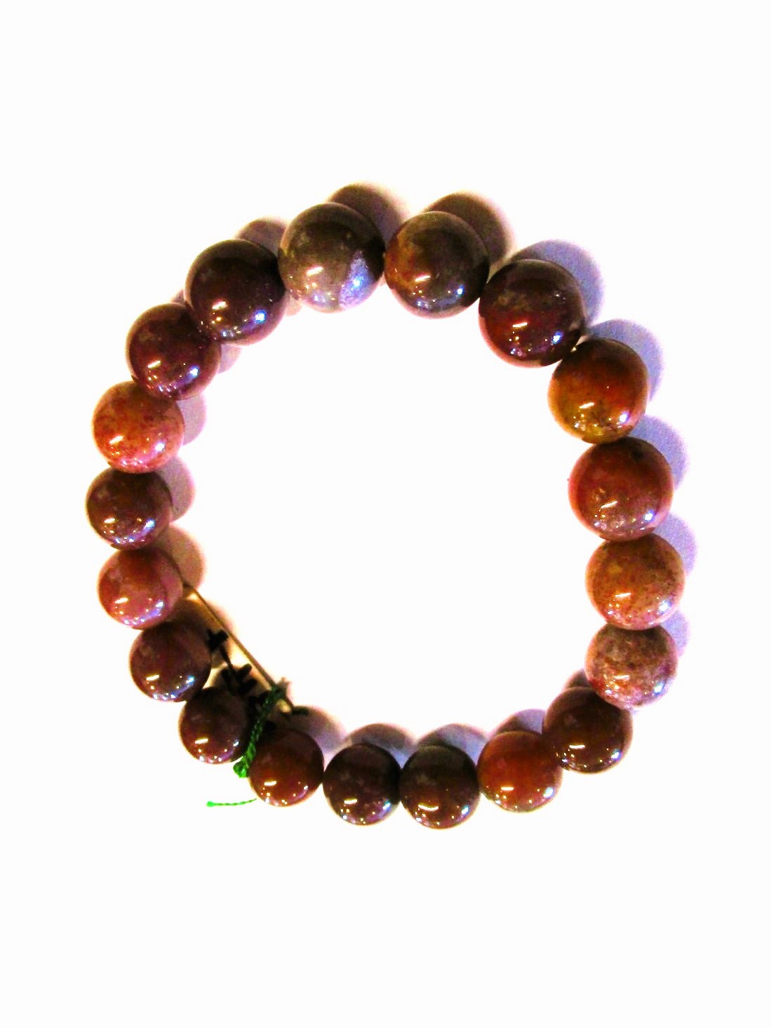 画像1: 【アゲート】１０mm＊天然石＊数珠タイプ＊ブレスレット