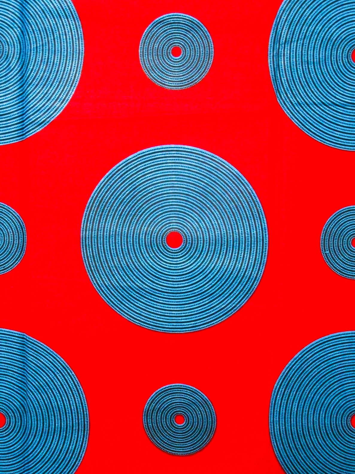 画像: アフリカンプリント生地 パーニュ