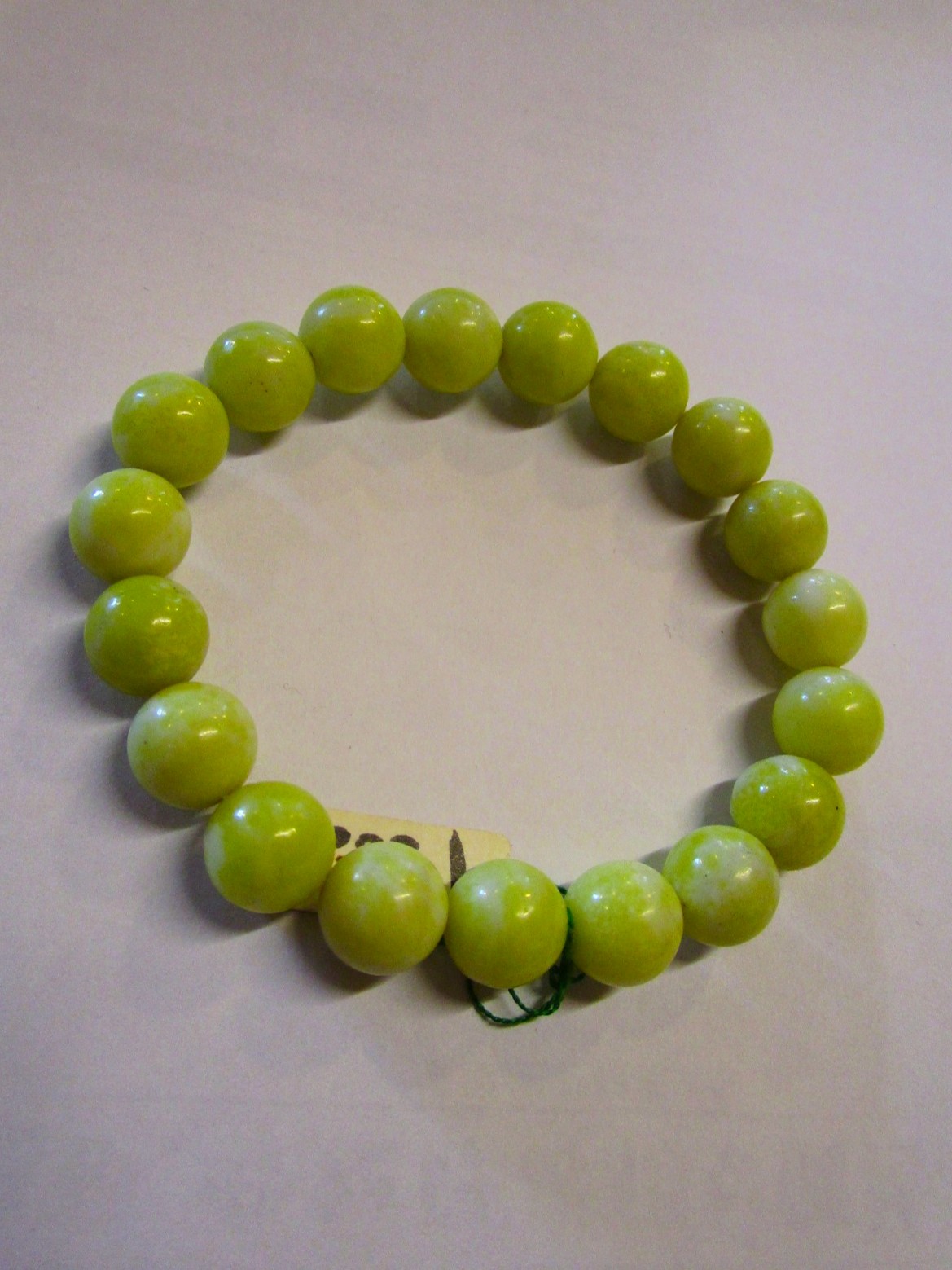 画像1: 【サーペンチン】１０mm＊天然石＊数珠タイプ＊ブレスレット