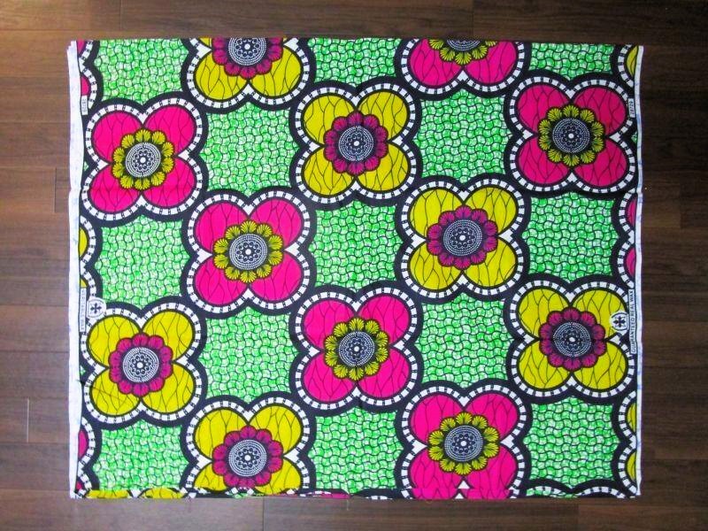 画像: アフリカンプリント生地 パーニュ