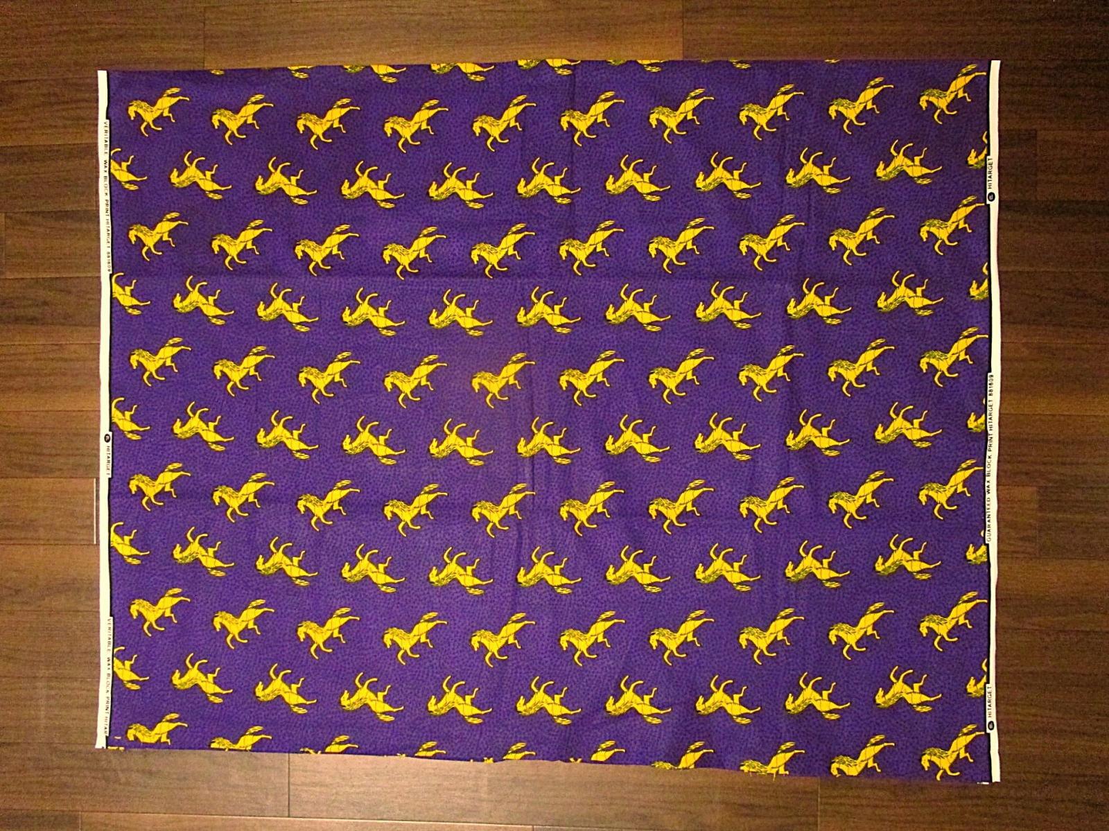 画像: アフリカンプリント生地 パーニュ