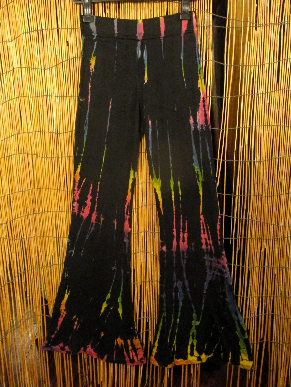 画像1: スパンデックス混合＊レーヨン素材＊タイダイ染め＊ストレッチ＊ゴアパンツ