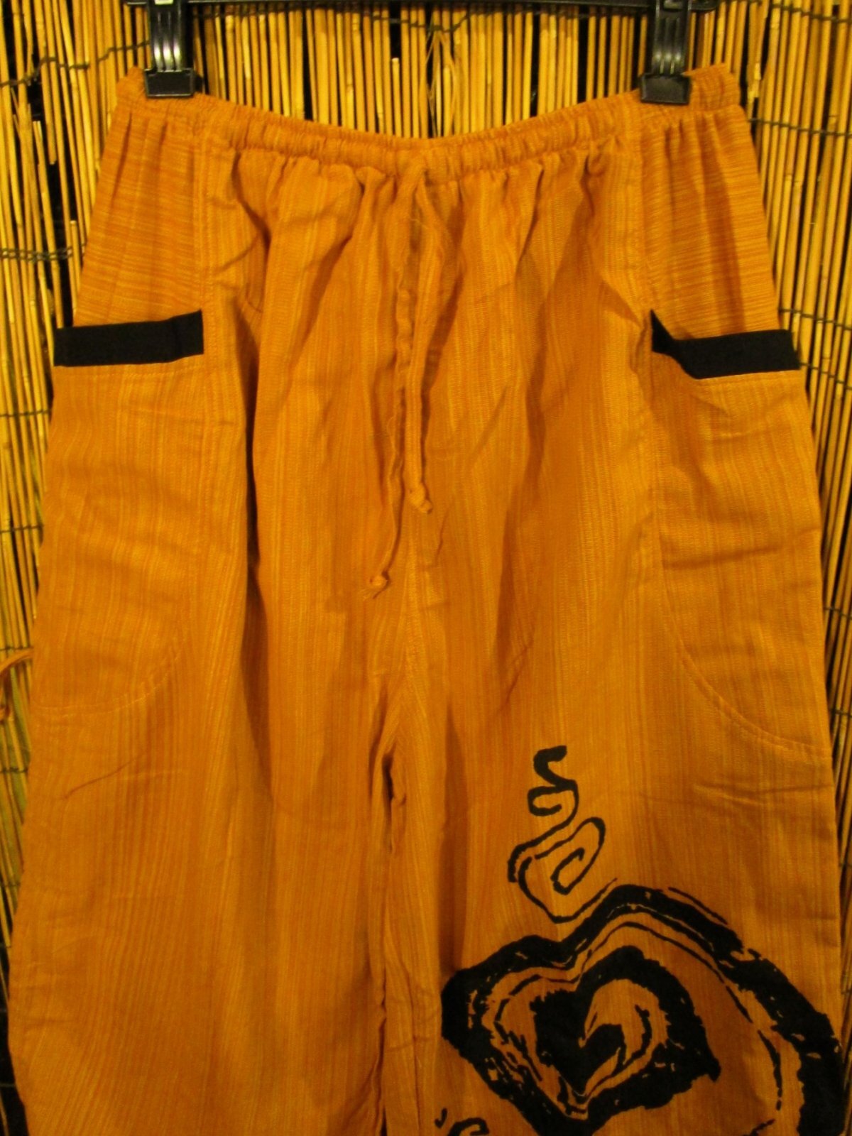 画像2: 渦巻きプリント＊コットン素材＊カーゴタイプ＊ふんわり＊アラジンパンツ