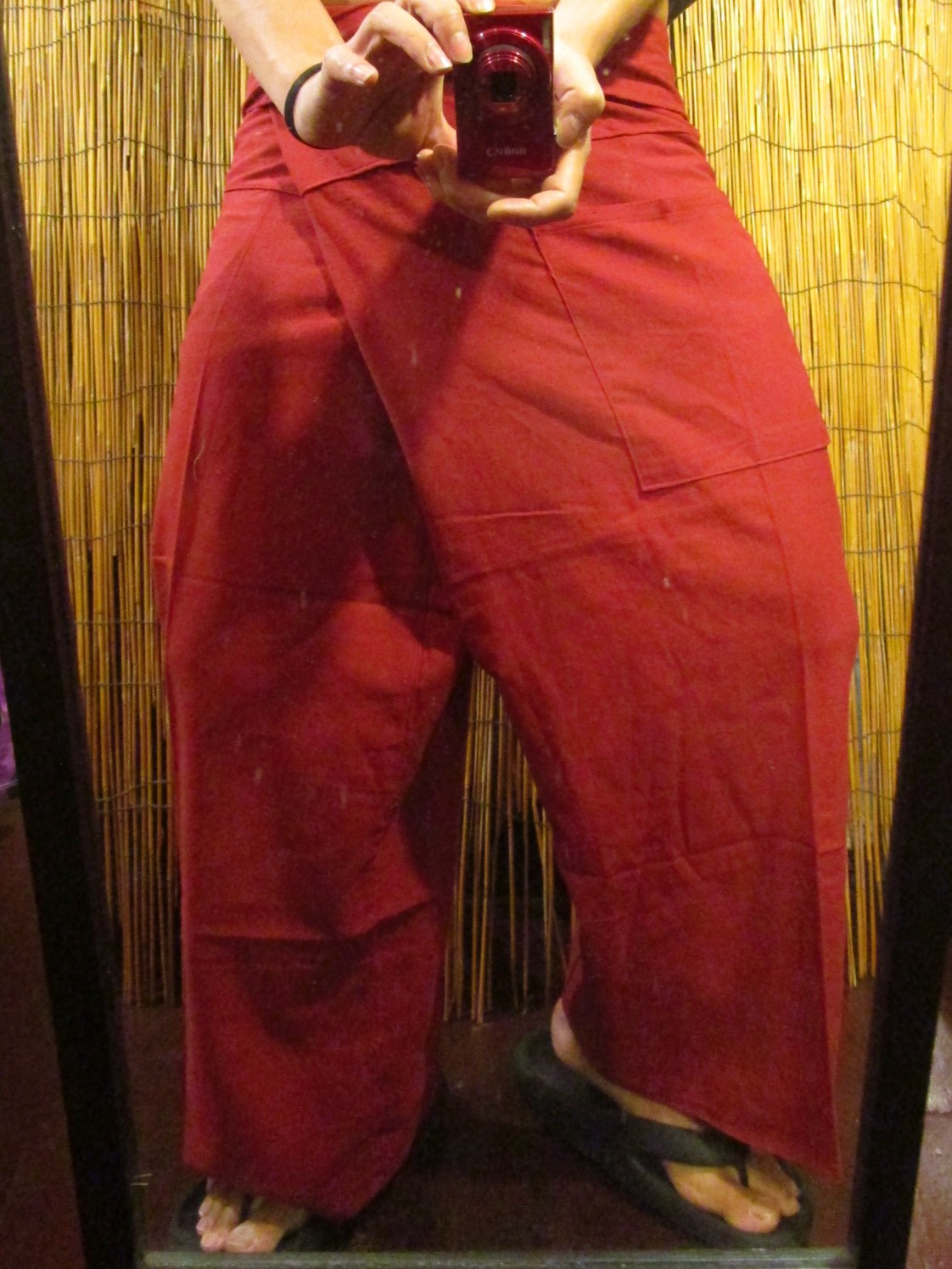 画像: 無地＊コットン素材＊ロング丈＊タイパンツ