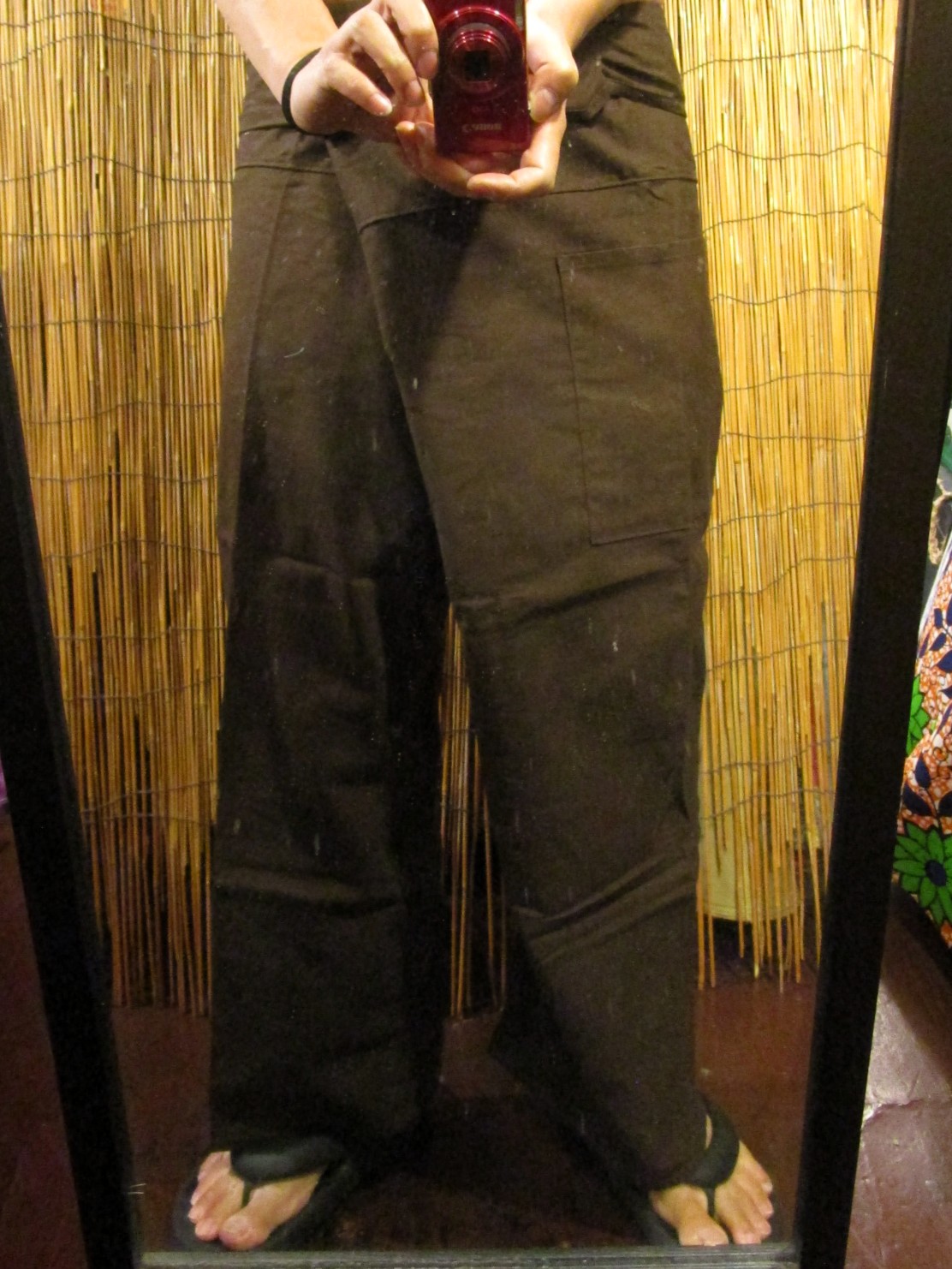 画像: 無地＊コットン素材＊ロング丈＊タイパンツ