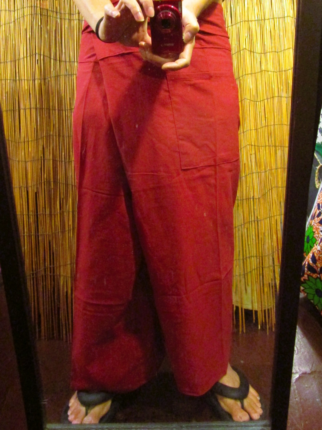 画像: 無地＊コットン素材＊ロング丈＊タイパンツ