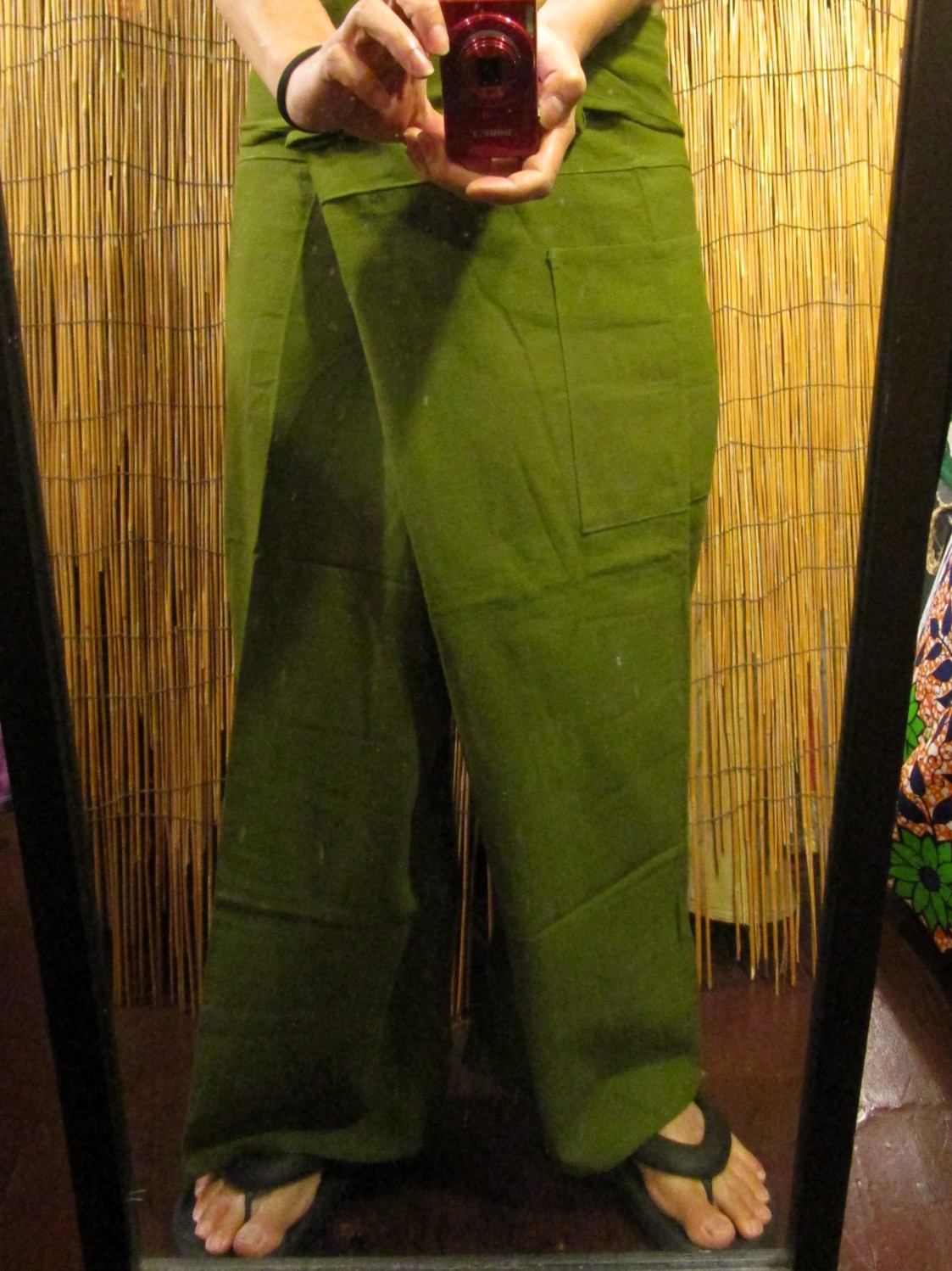 画像: 無地＊コットン素材＊ロング丈＊タイパンツ