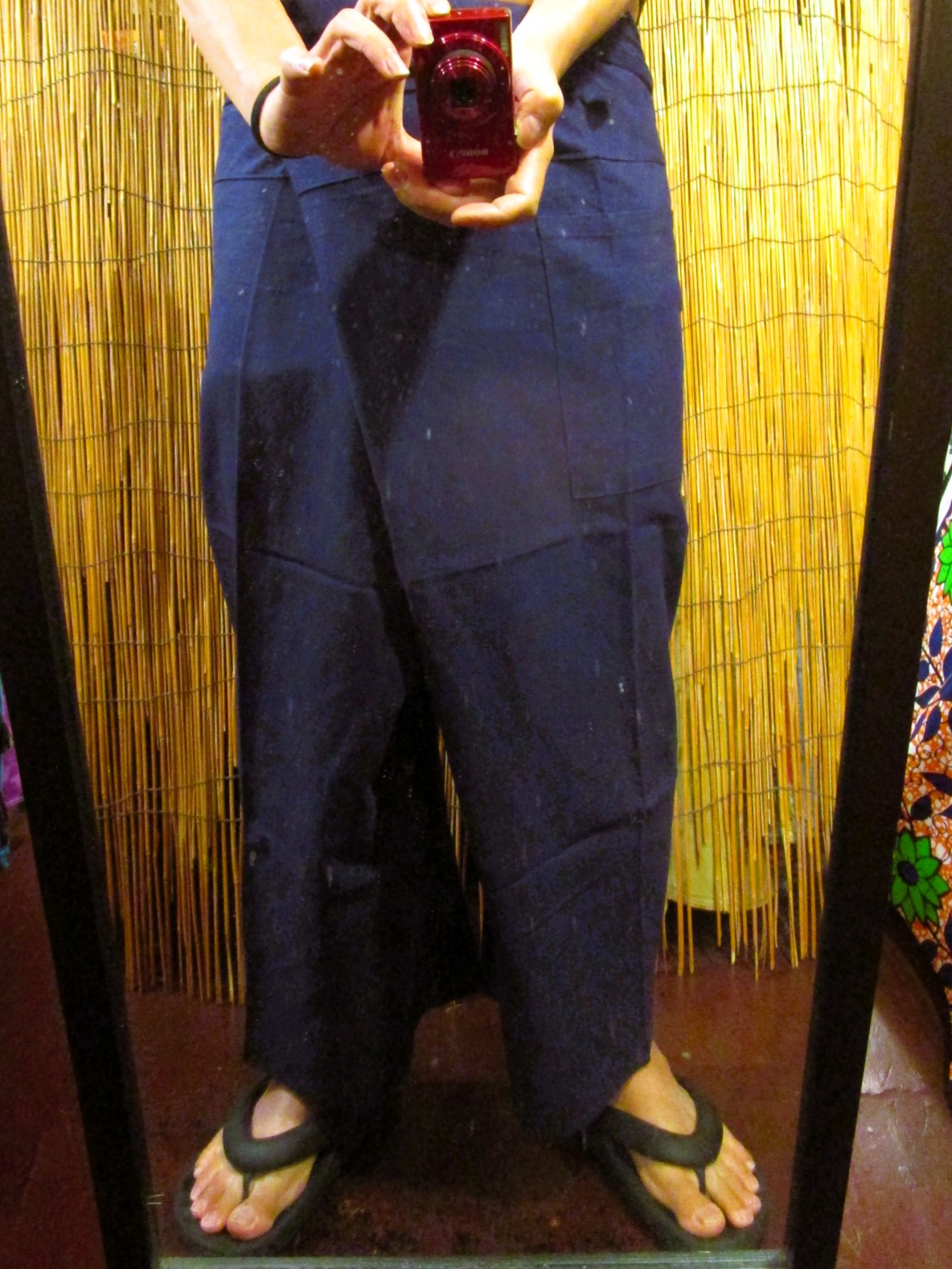 画像: 無地＊コットン素材＊ロング丈＊タイパンツ