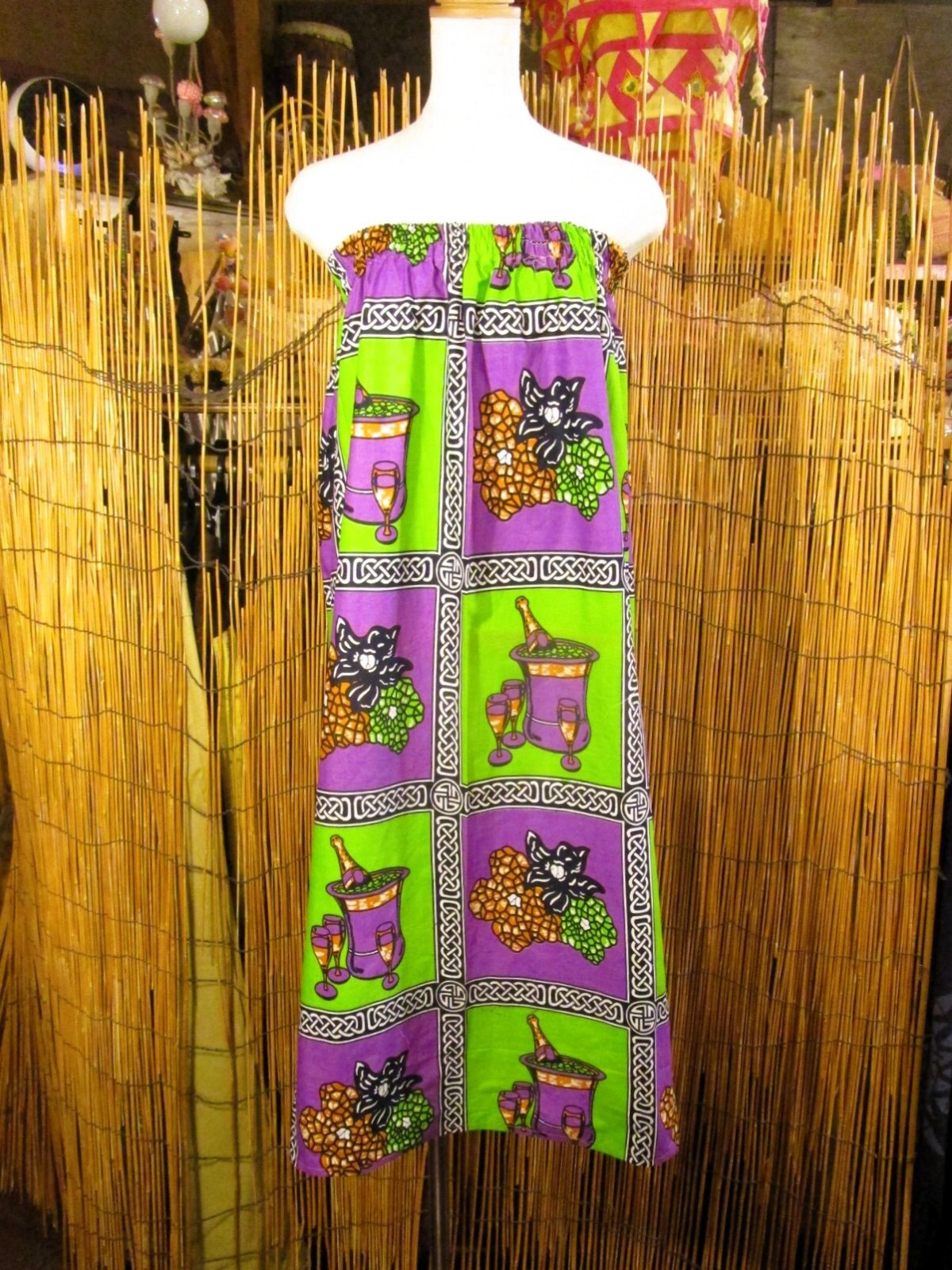 画像: パーニュ生地＊コットン素材＊アフリカンプリント＊ロングスカート