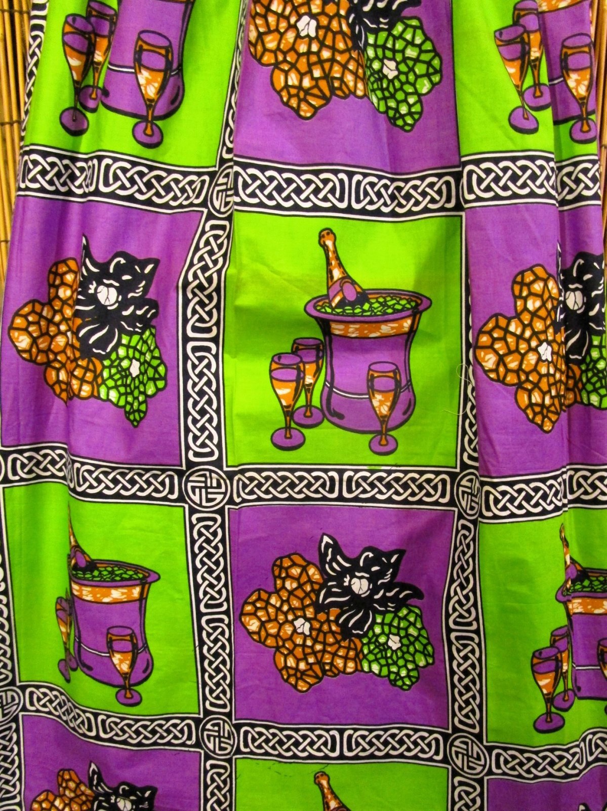 画像2: パーニュ生地＊コットン素材＊アフリカンプリント＊ロングスカート