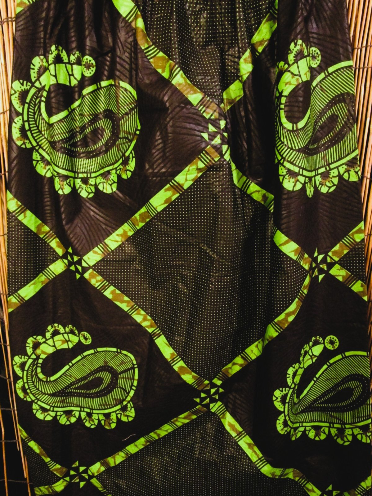 画像2: パーニュ生地＊コットン素材＊アフリカンプリント＊ロングスカート