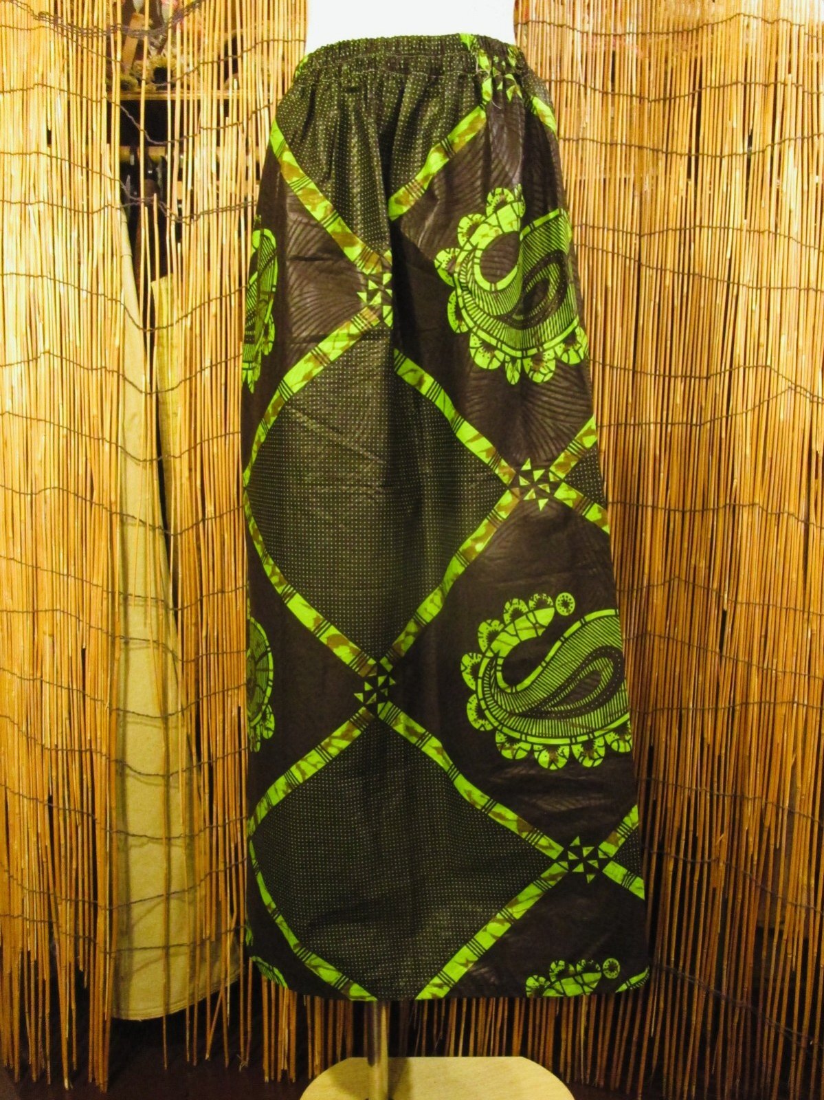 画像: パーニュ生地＊コットン素材＊アフリカンプリント＊ロングスカート