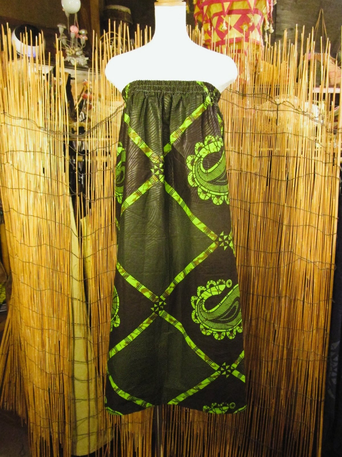 画像: パーニュ生地＊コットン素材＊アフリカンプリント＊ロングスカート