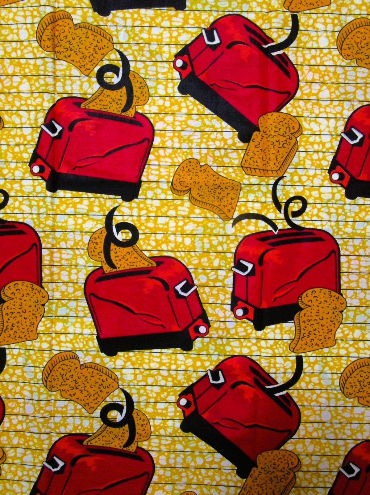 画像: アフリカンプリント生地 パーニュ