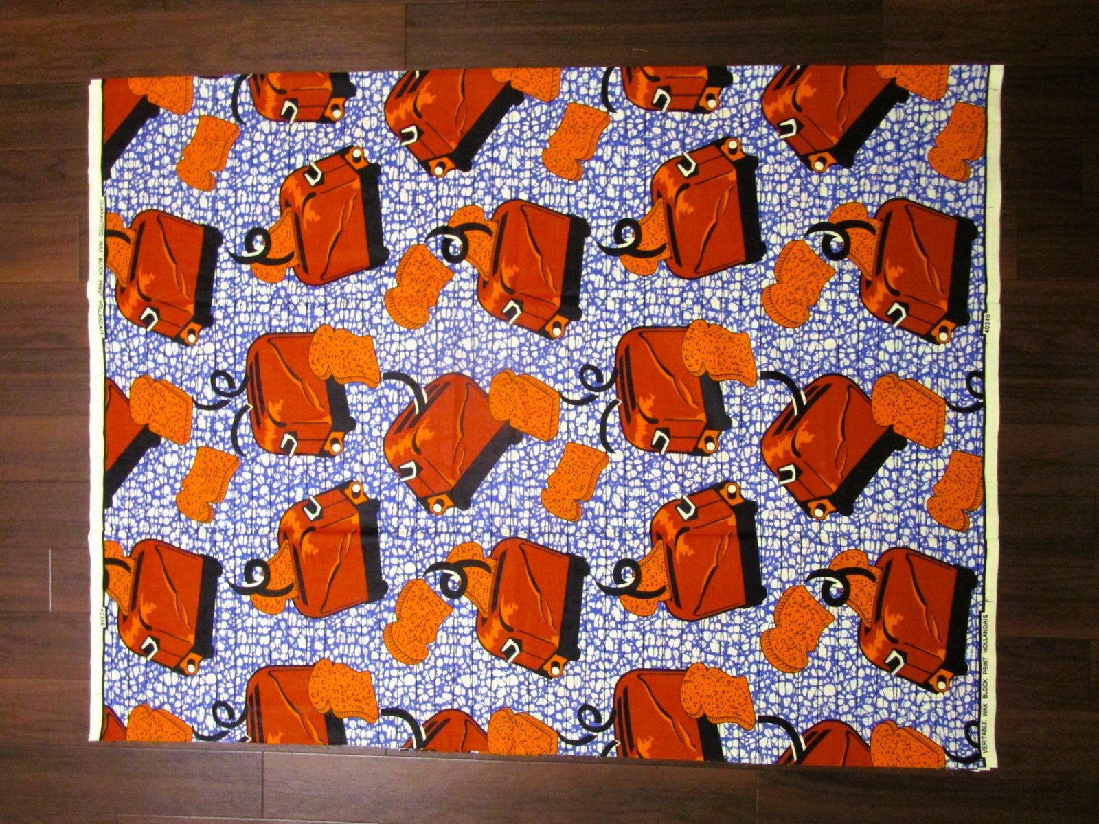 画像: アフリカンプリント生地 パーニュ