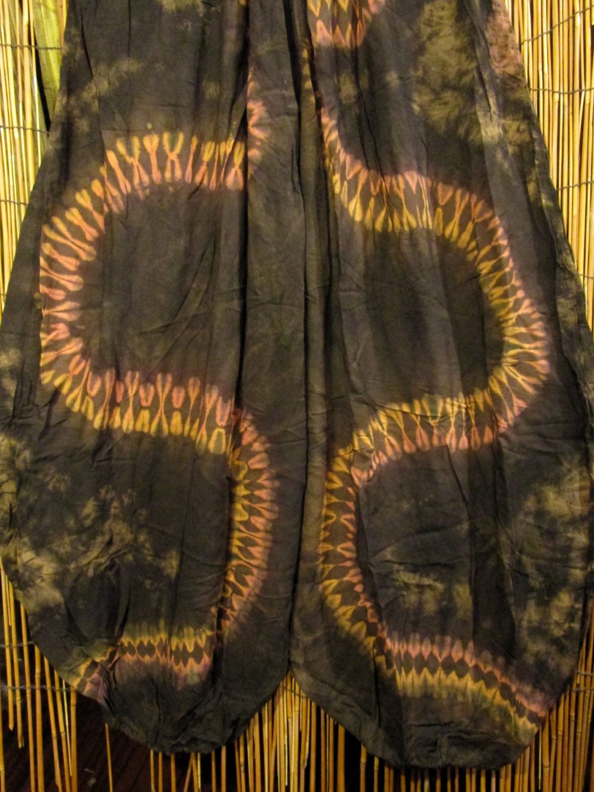 画像3: ラヴァタイダイ染め＊レーヨン素材＊ゆったりシルエット＊ビッグアラジンパンツ＊バルーンパンツ