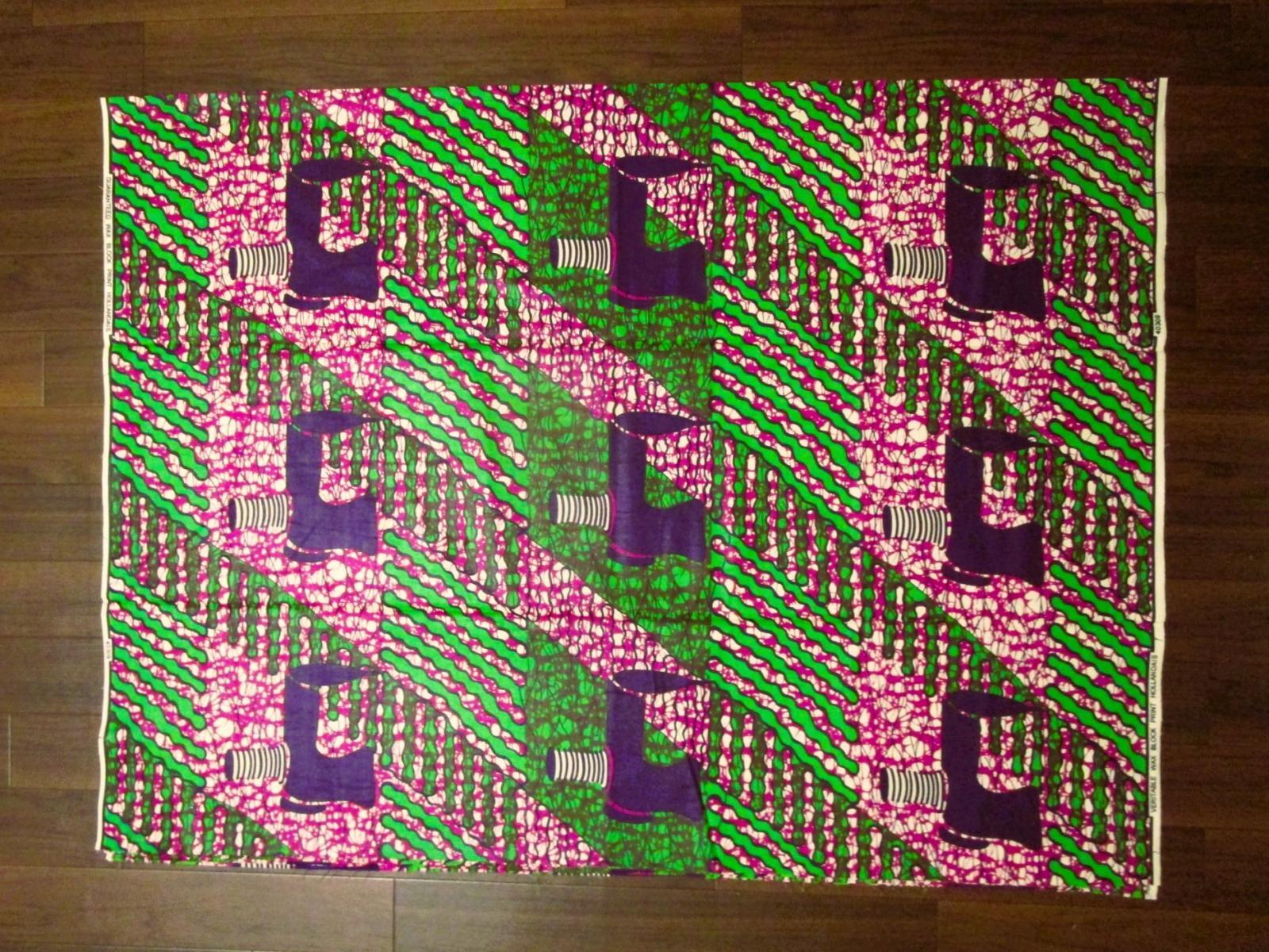 画像: アフリカンプリント生地 パーニュ