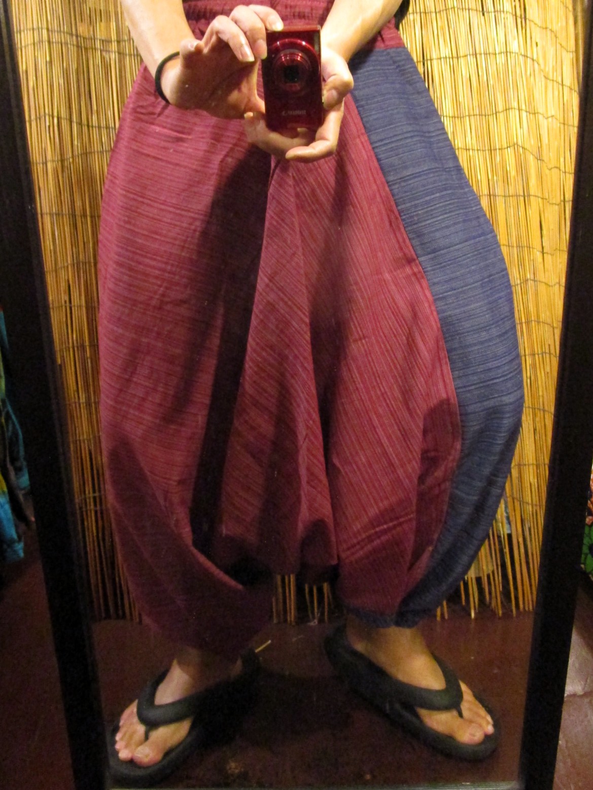 画像: バイカラー＊コッン素材＊シンプル＊ふんわり＊サルエルパンツ