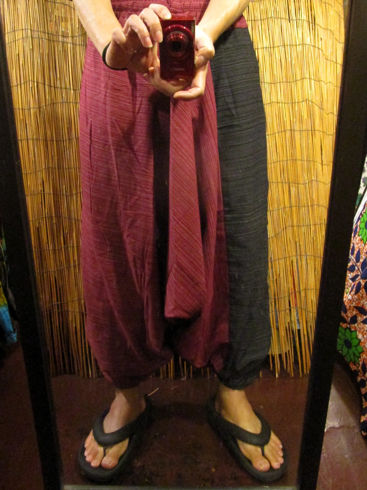 画像: バイカラー＊コッン素材＊シンプル＊ふんわり＊サルエルパンツ