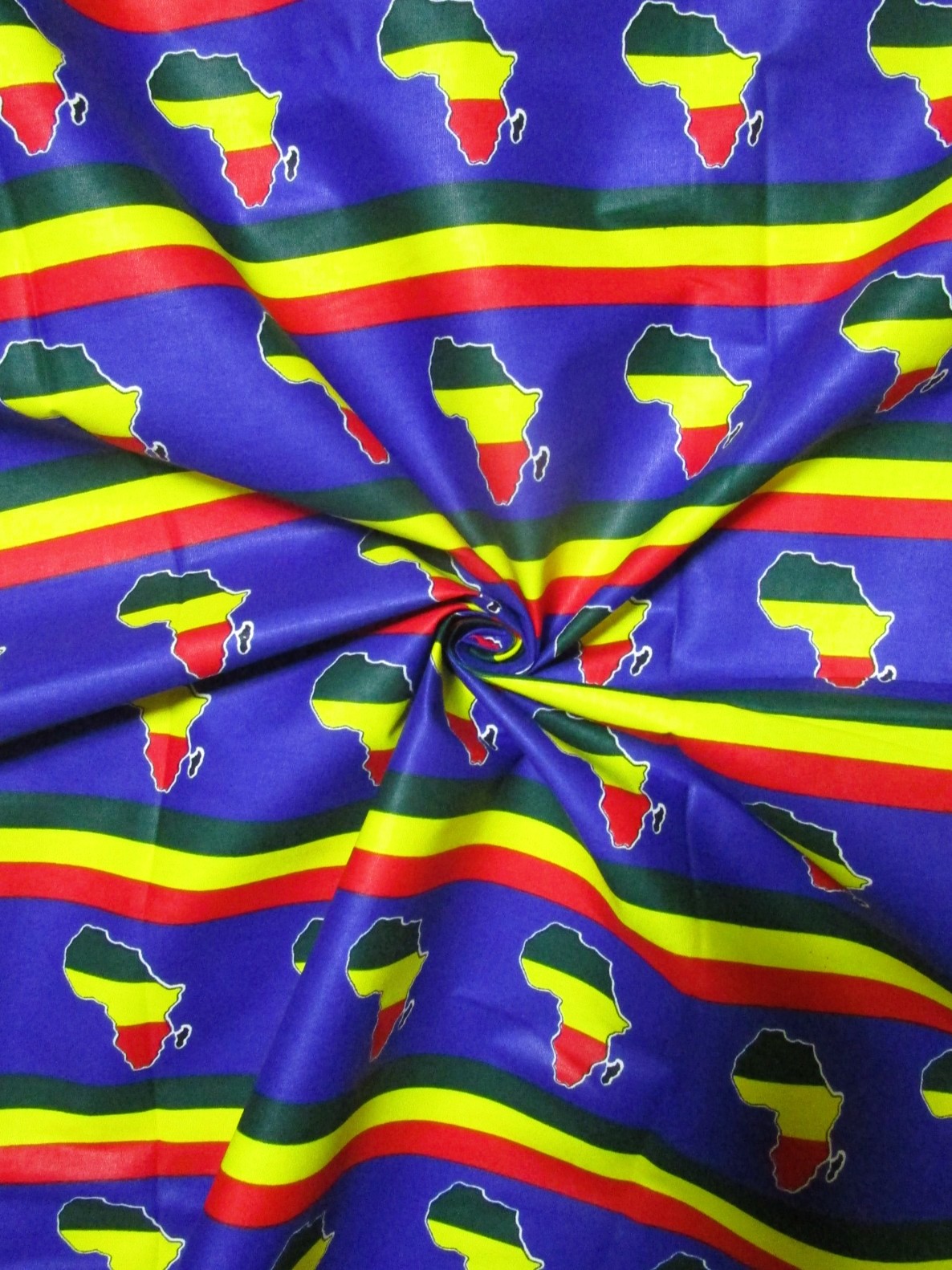 画像: アフリカンプリント生地 パーニュ