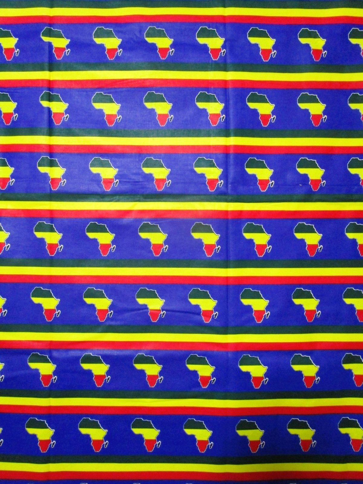 画像1: アフリカンプリント生地 パーニュ