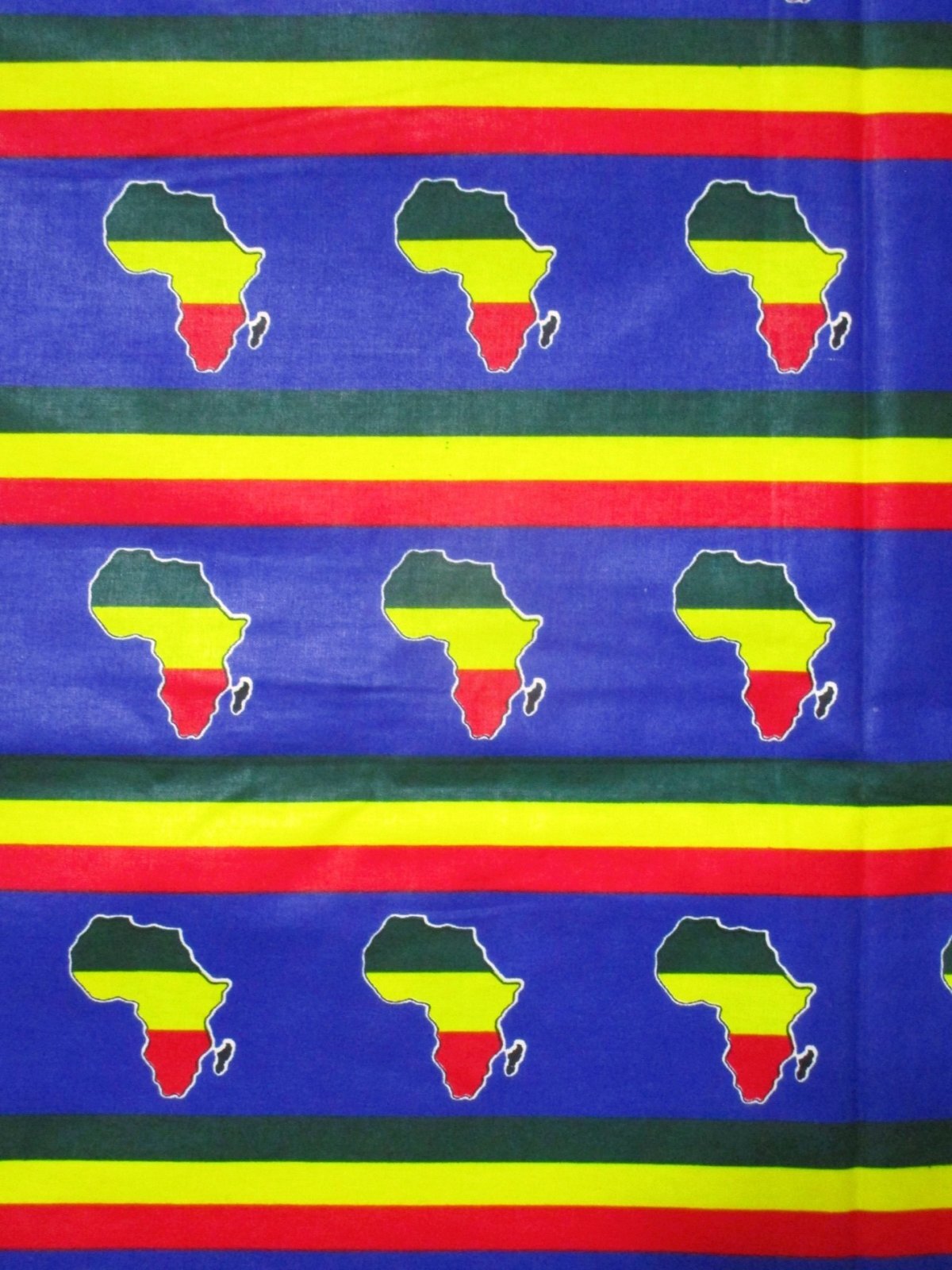 画像: アフリカンプリント生地 パーニュ