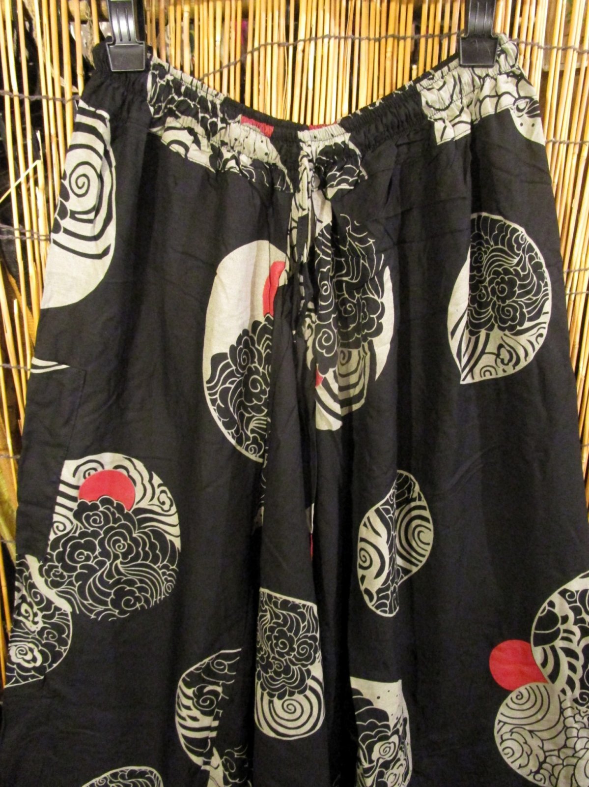 画像2: 和風プリント＊レーヨン素材＊ふんわり＊サルエルパンツ