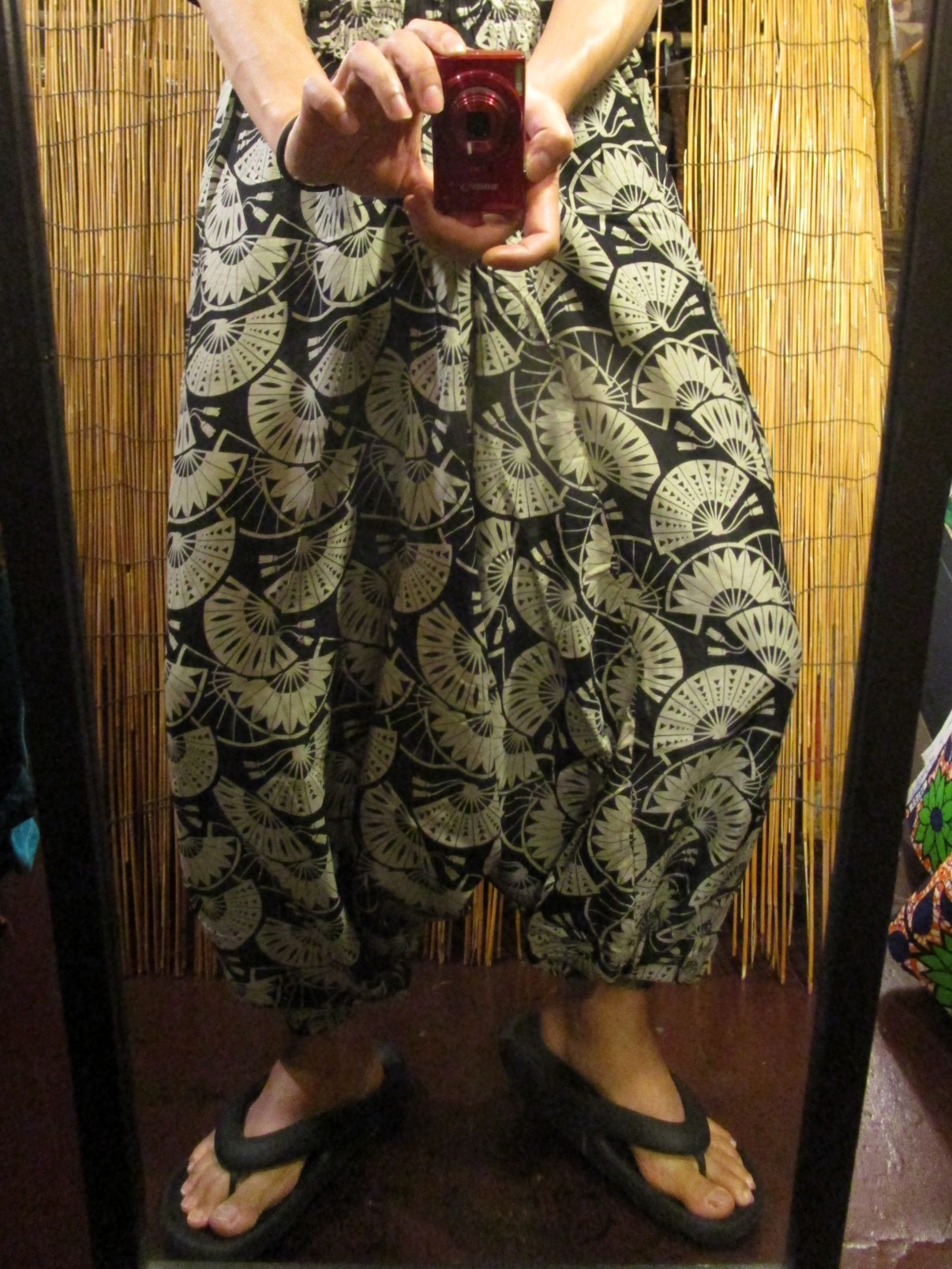 画像: 和風プリント＊レーヨン素材＊ふんわり＊サルエルパンツ