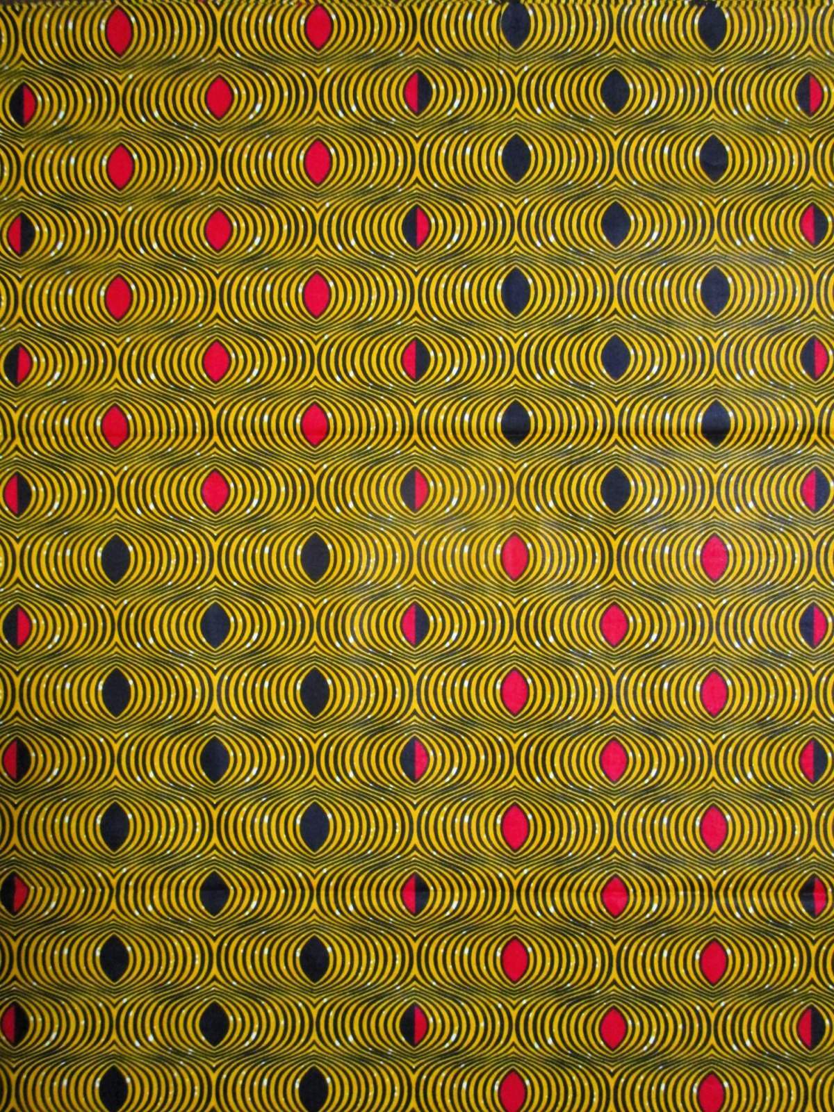 画像1: アフリカンプリント生地 パーニュ