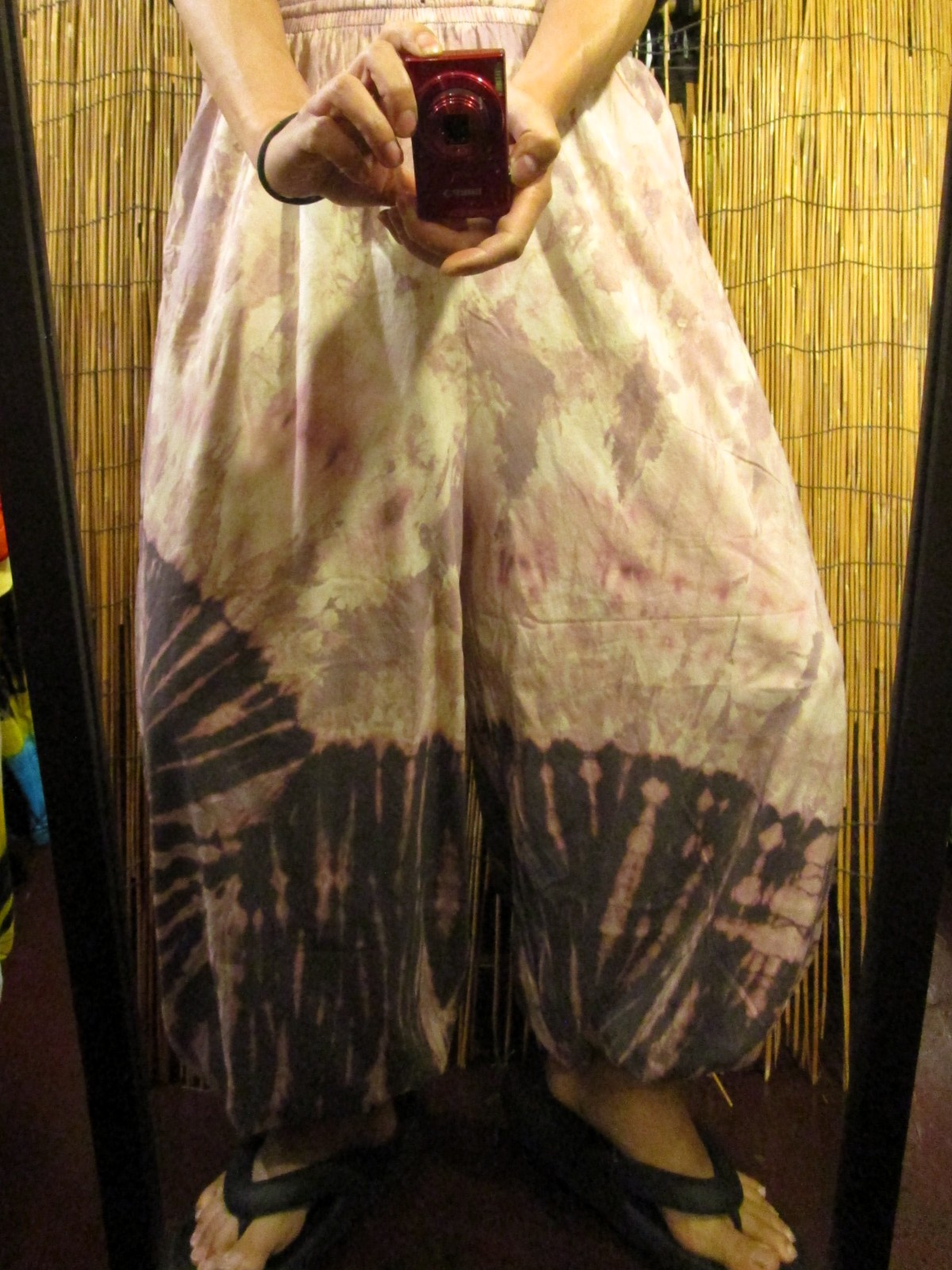 画像: タイダイ染め＊ストレッチコットン素材＊ゆったりシルエット＊ビッグアラジンパンツ＊バルーンパンツ