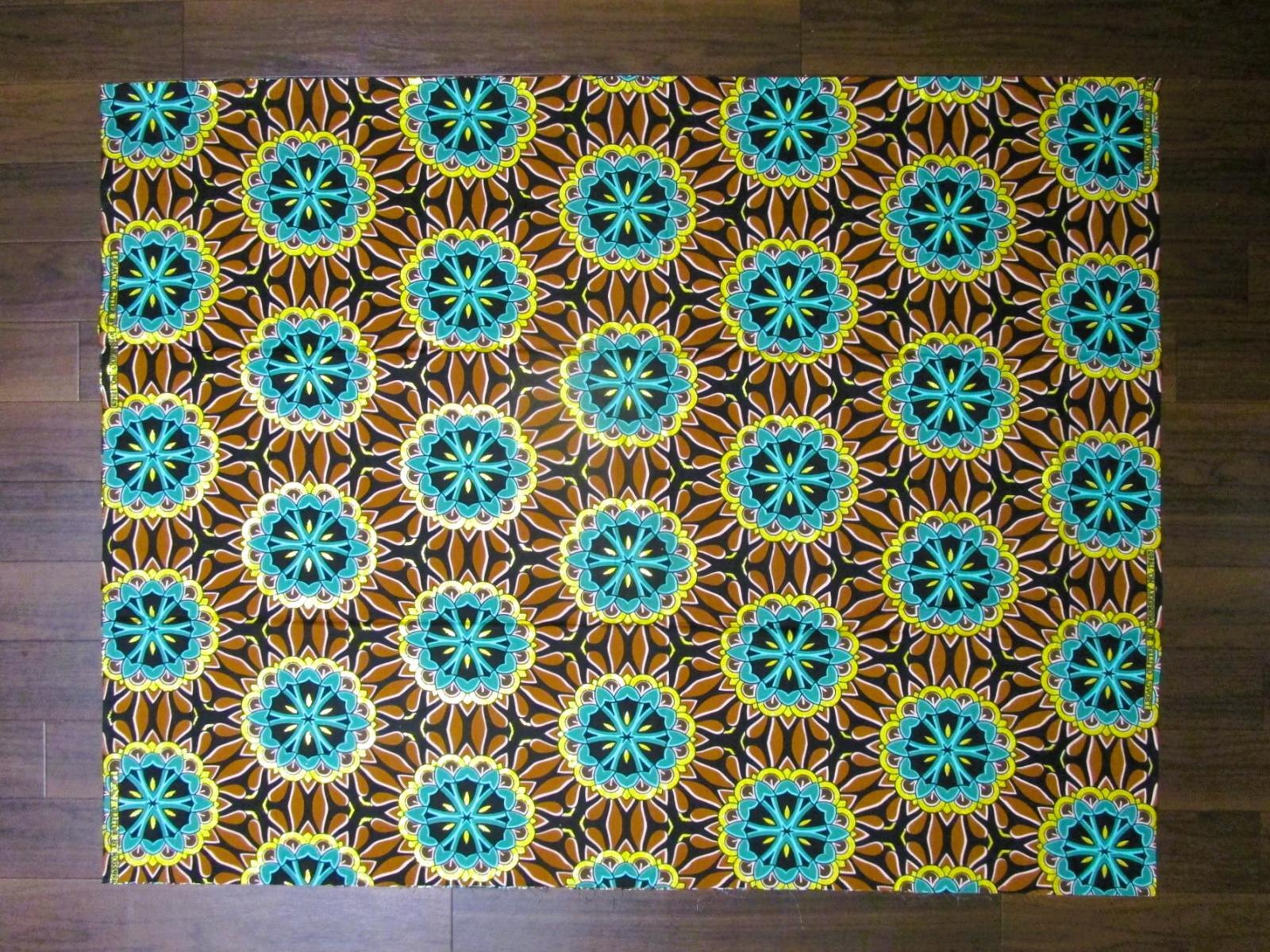 画像: アフリカンプリント生地 パーニュ