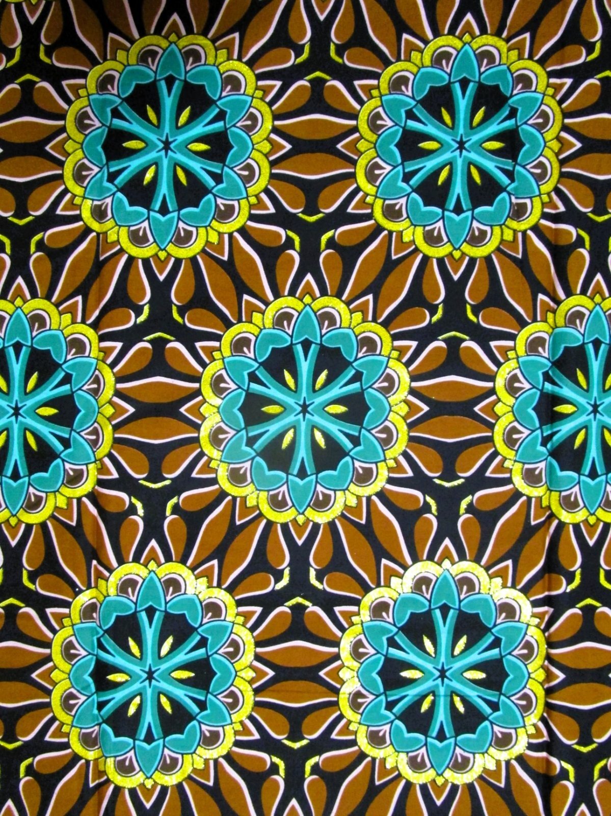 画像: アフリカンプリント生地 パーニュ