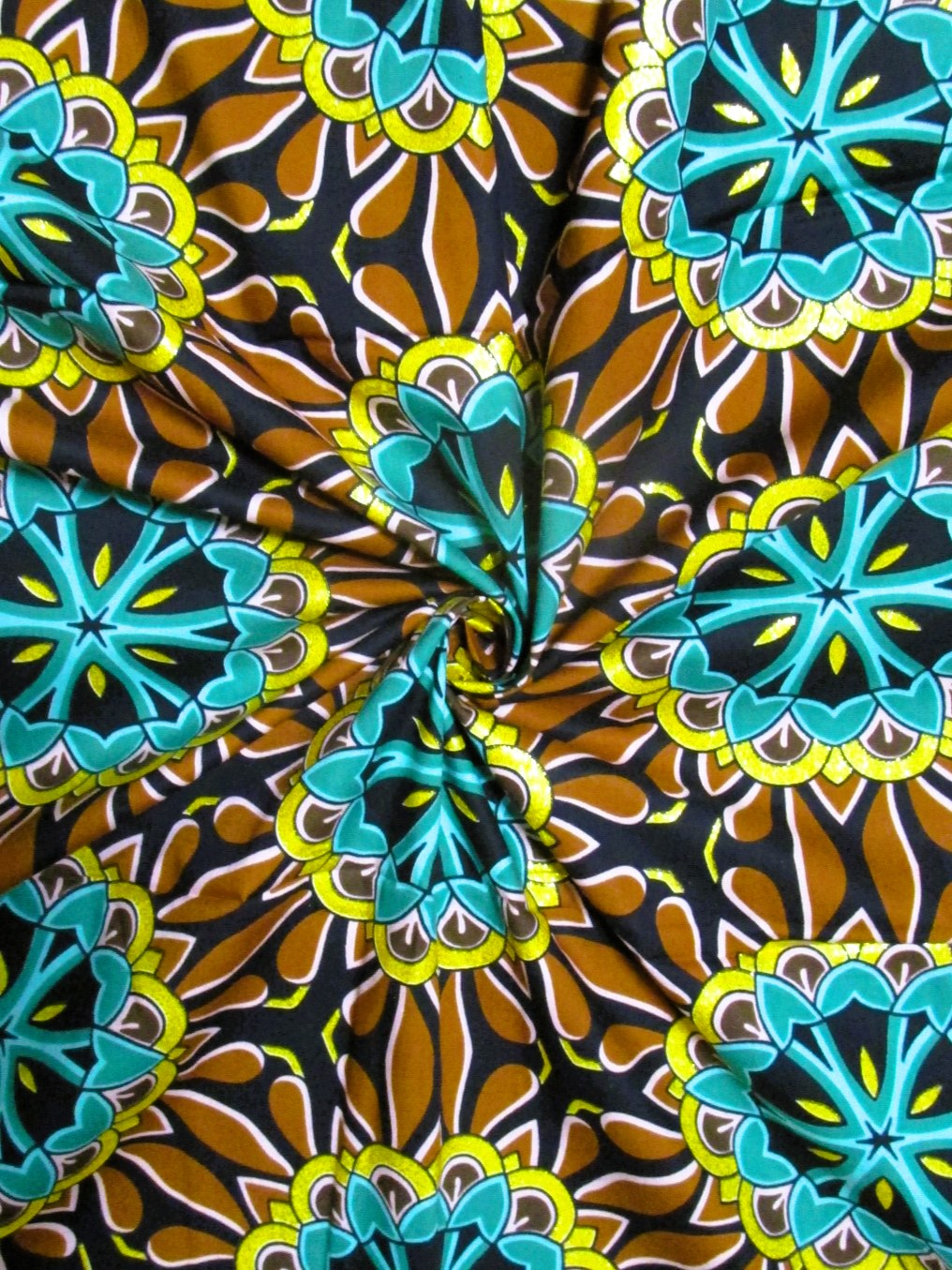 画像: アフリカンプリント生地 パーニュ