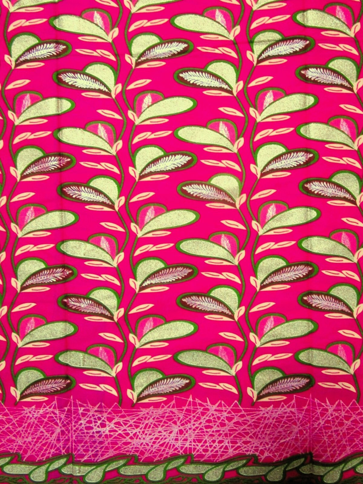 画像: アフリカンプリント生地 パーニュ