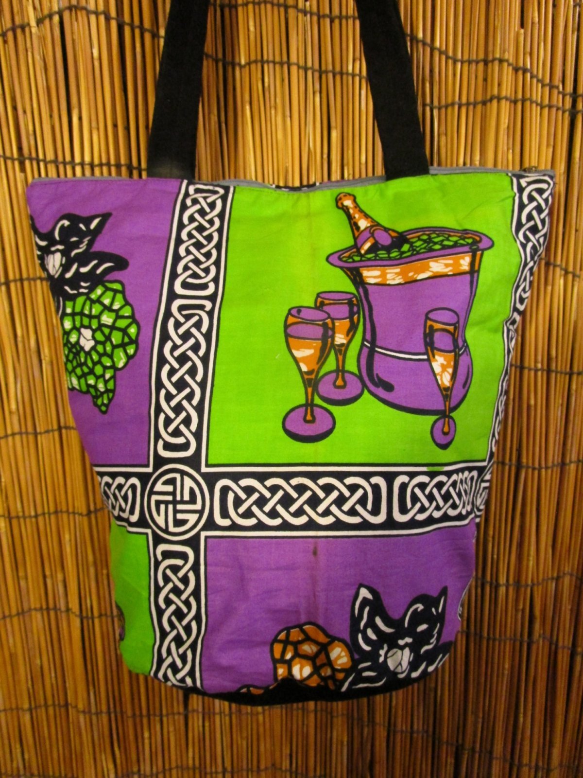 画像: パーニュ生地＊アフリカンプリント＊トートバッグ＊Ｍ