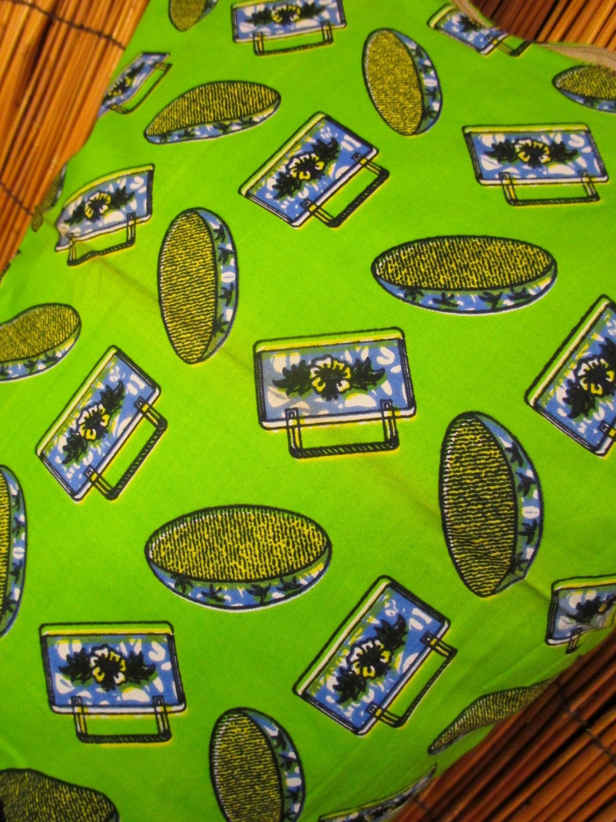 画像3: パーニュ生地＊アフリカンプリント＊トートバッグ＊Ｍ