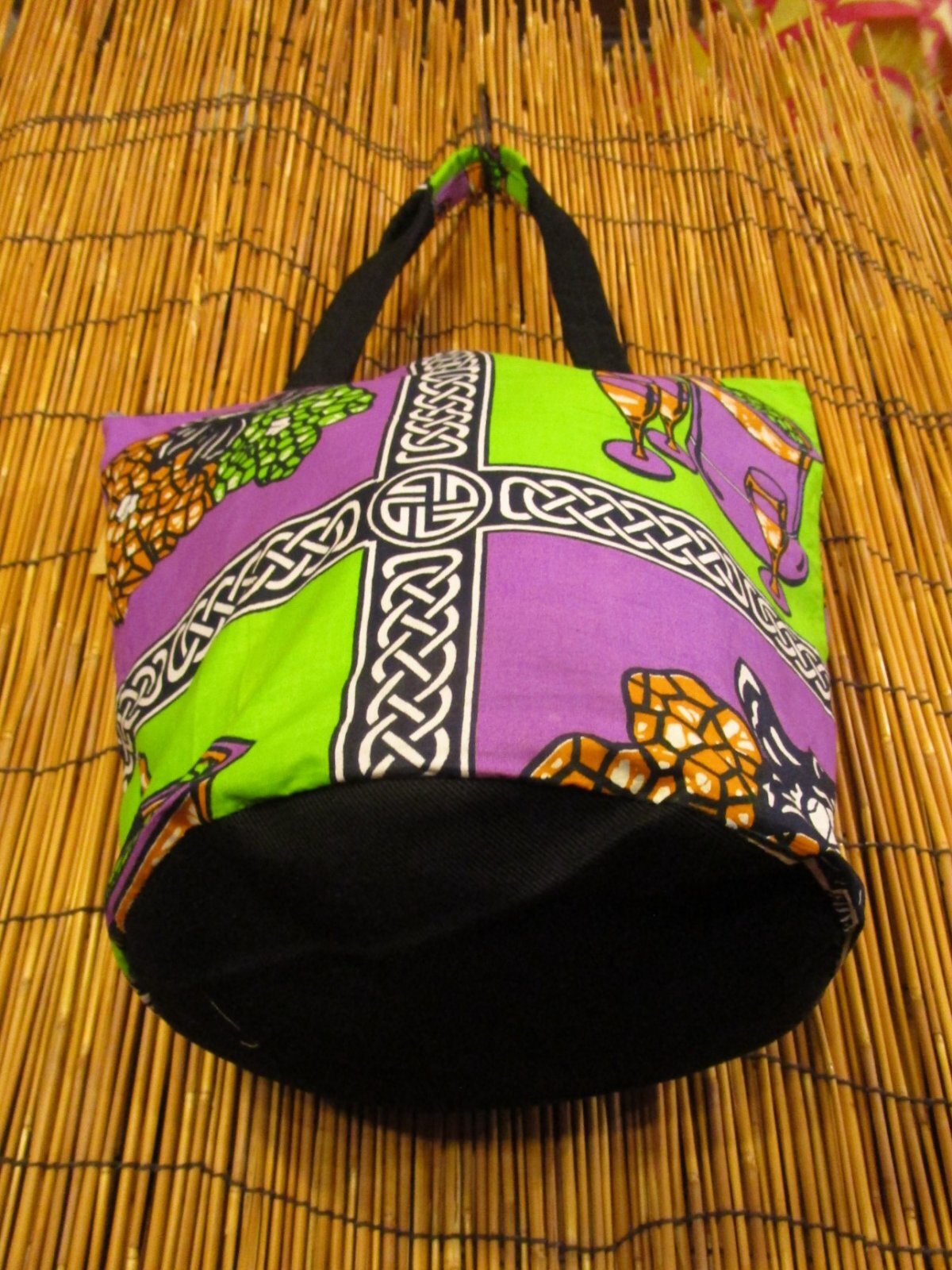 画像: パーニュ生地＊アフリカンプリント＊トートバッグ＊Ｍ