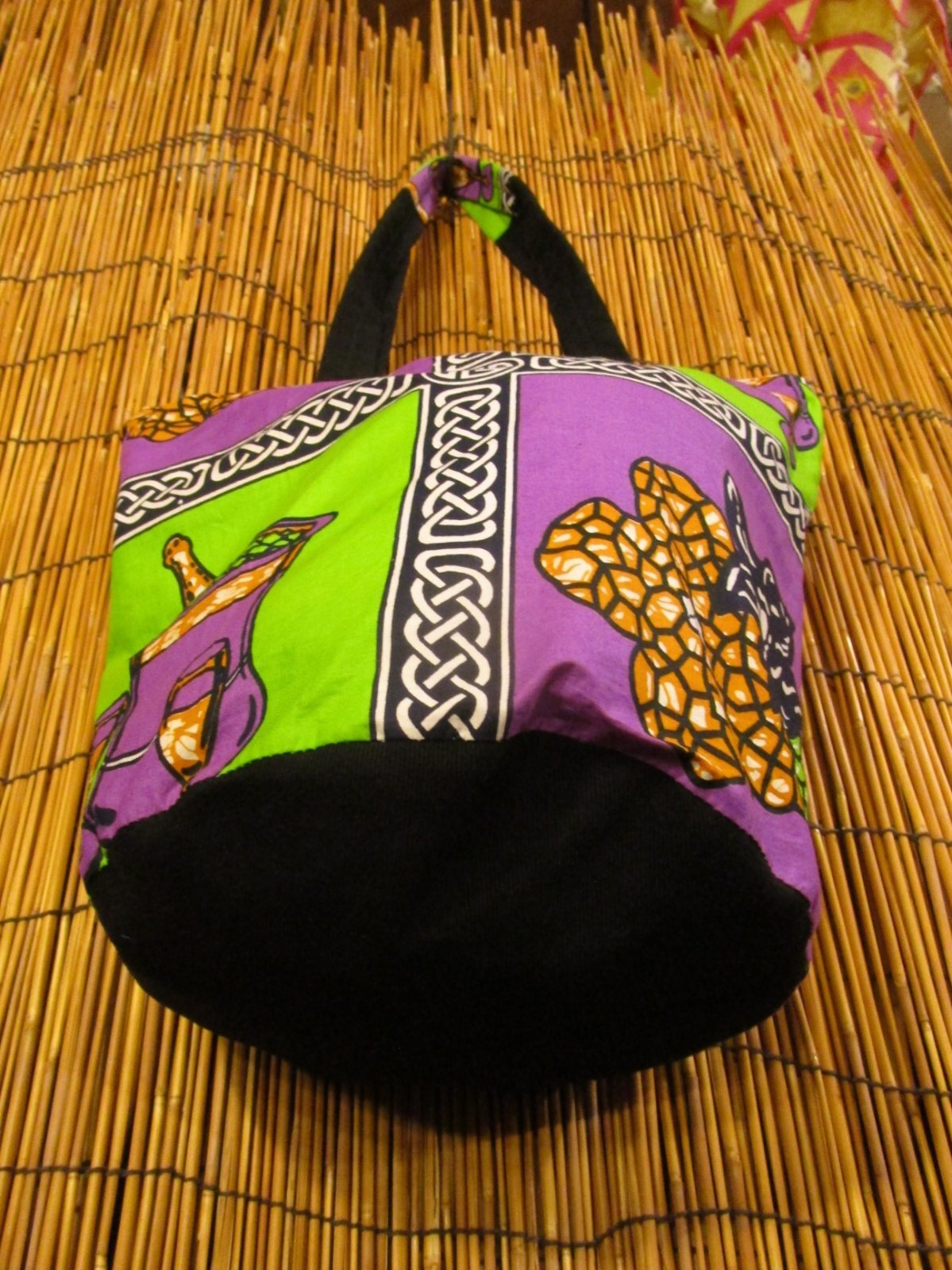 画像: パーニュ生地＊アフリカンプリント＊トートバッグ＊Ｍ