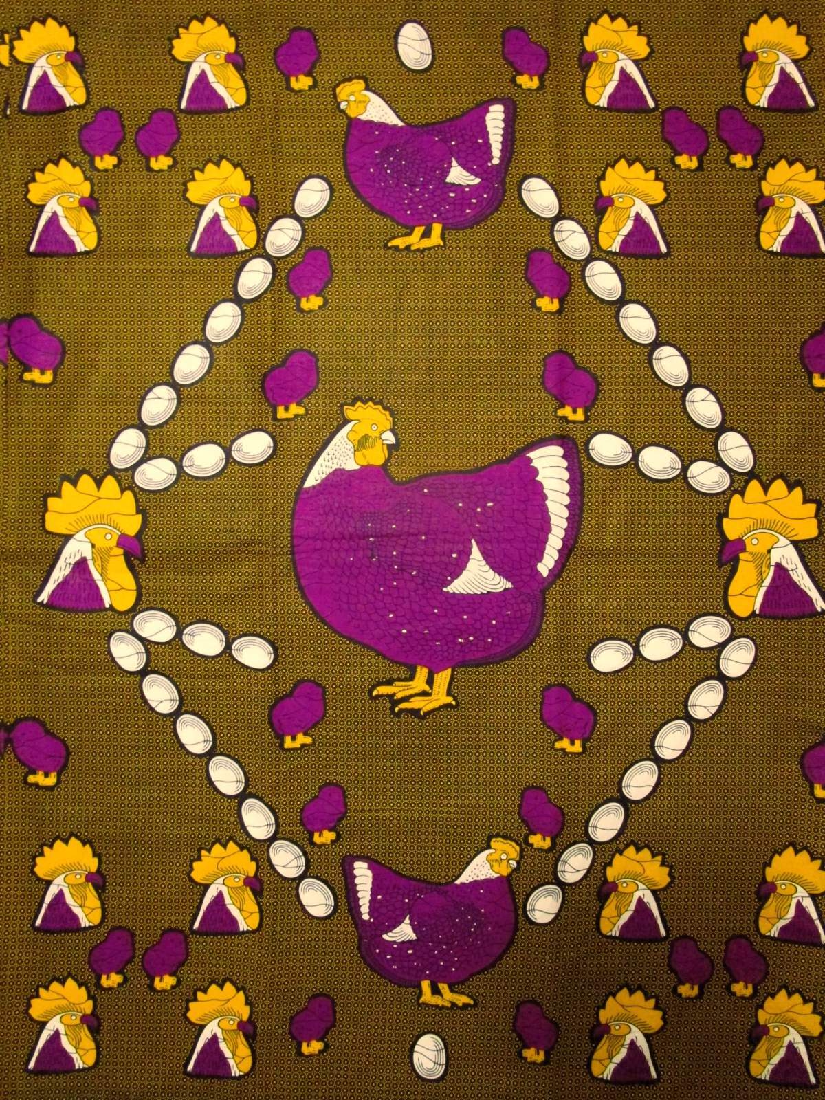 画像1: アフリカンプリント生地 パーニュ