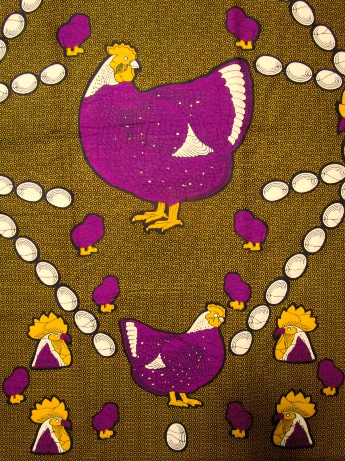 画像: アフリカンプリント生地 パーニュ