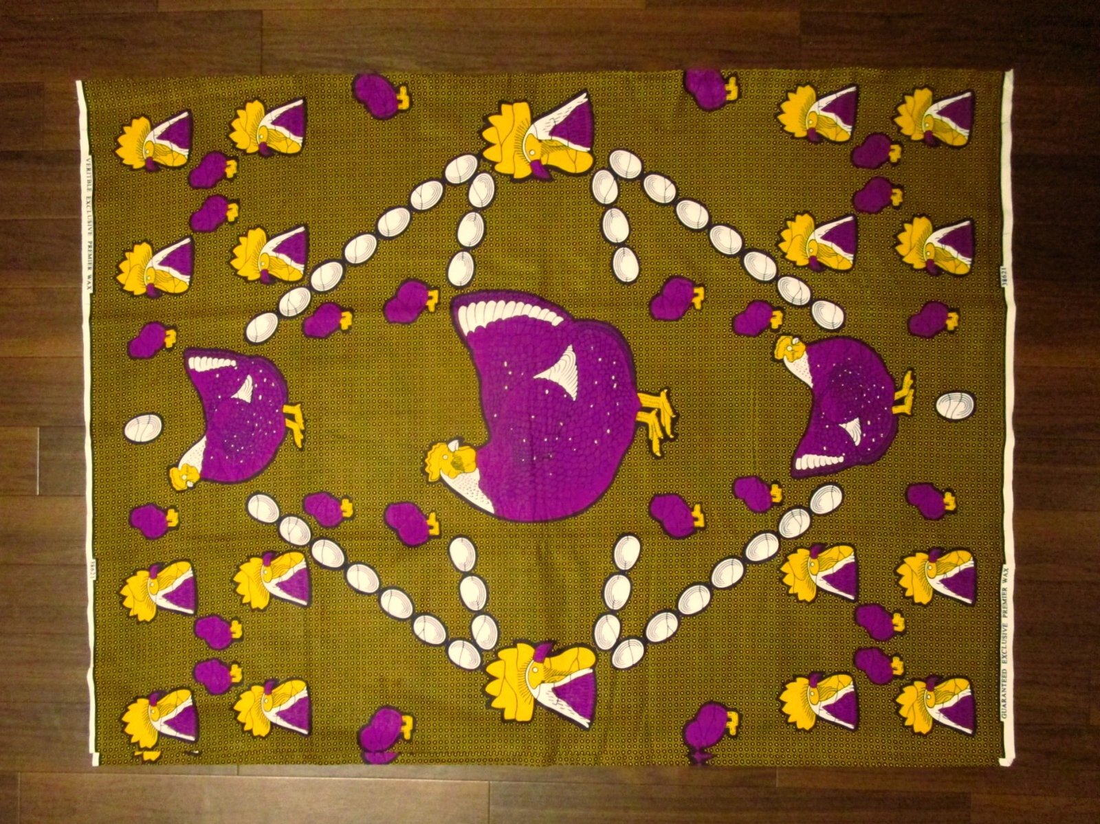 画像: アフリカンプリント生地 パーニュ