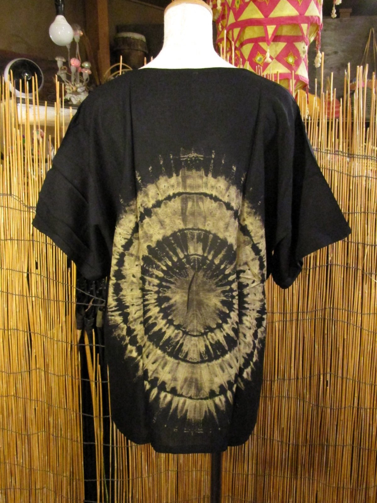 画像3: モノトーンタイダイ染め＊レーヨン素材＊半袖＊プルオーバー