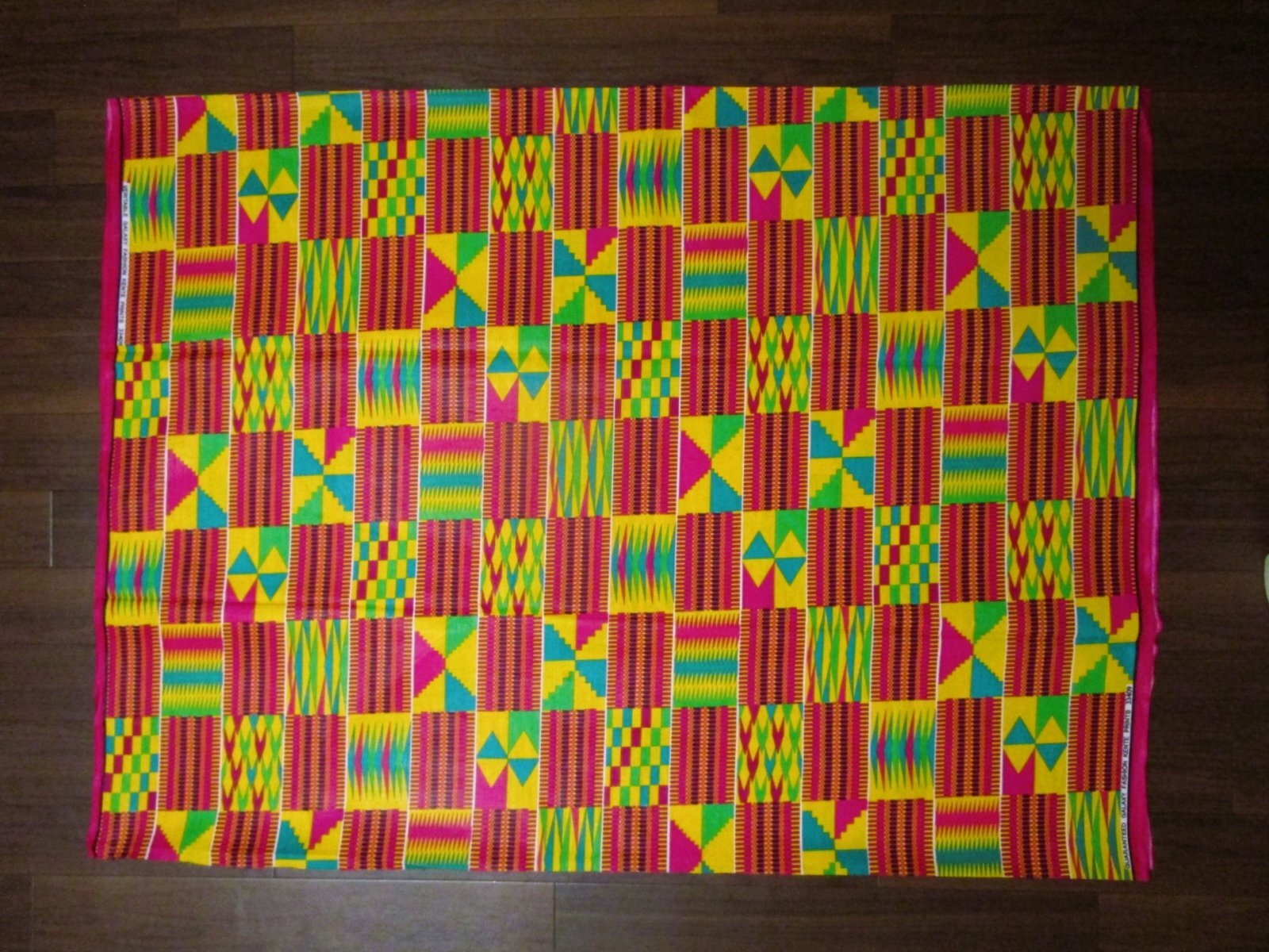 画像: アフリカンプリント生地 パーニュ